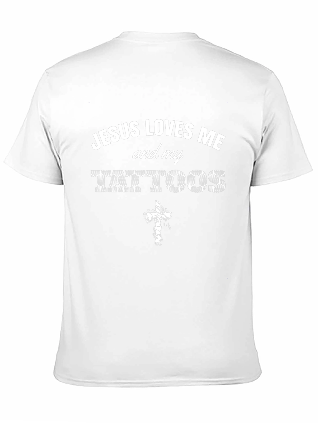 Jesus Loves Me and My Tattoos Black T-Shirt