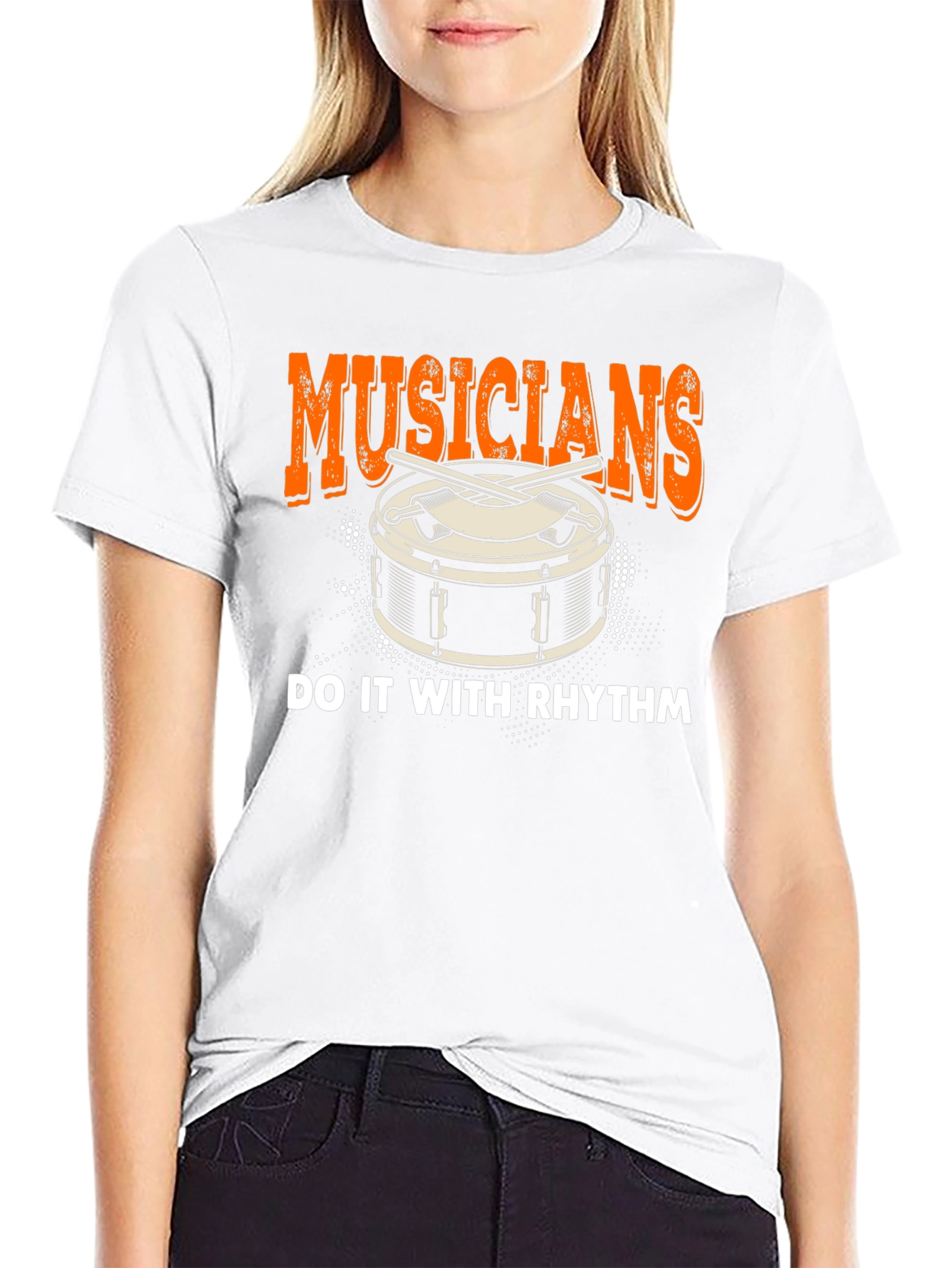 Musician Drum T-Shirt - Do It With Rhythm
