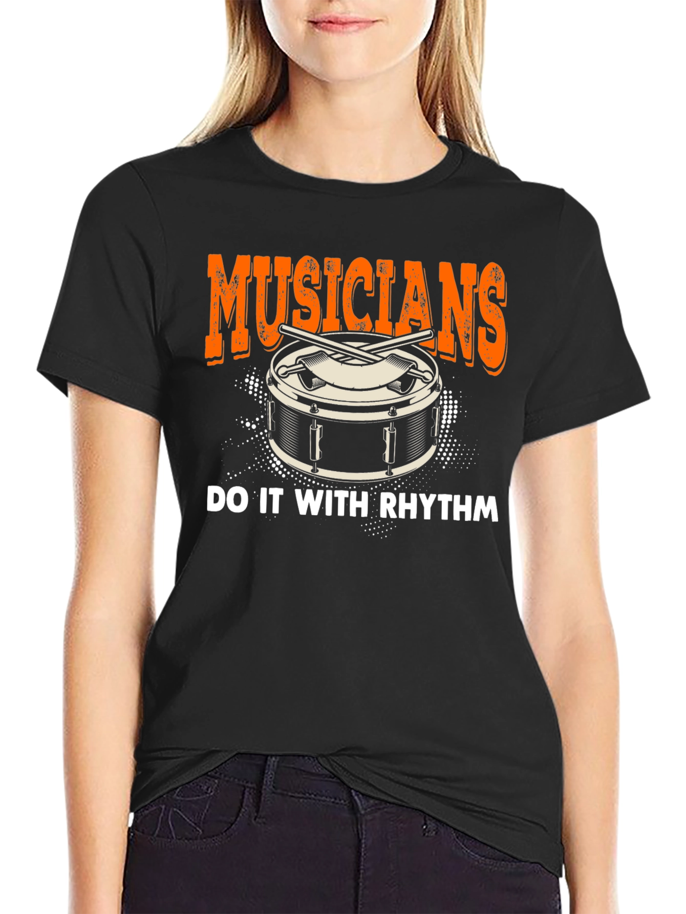 Musician Drum T-Shirt - Do It With Rhythm