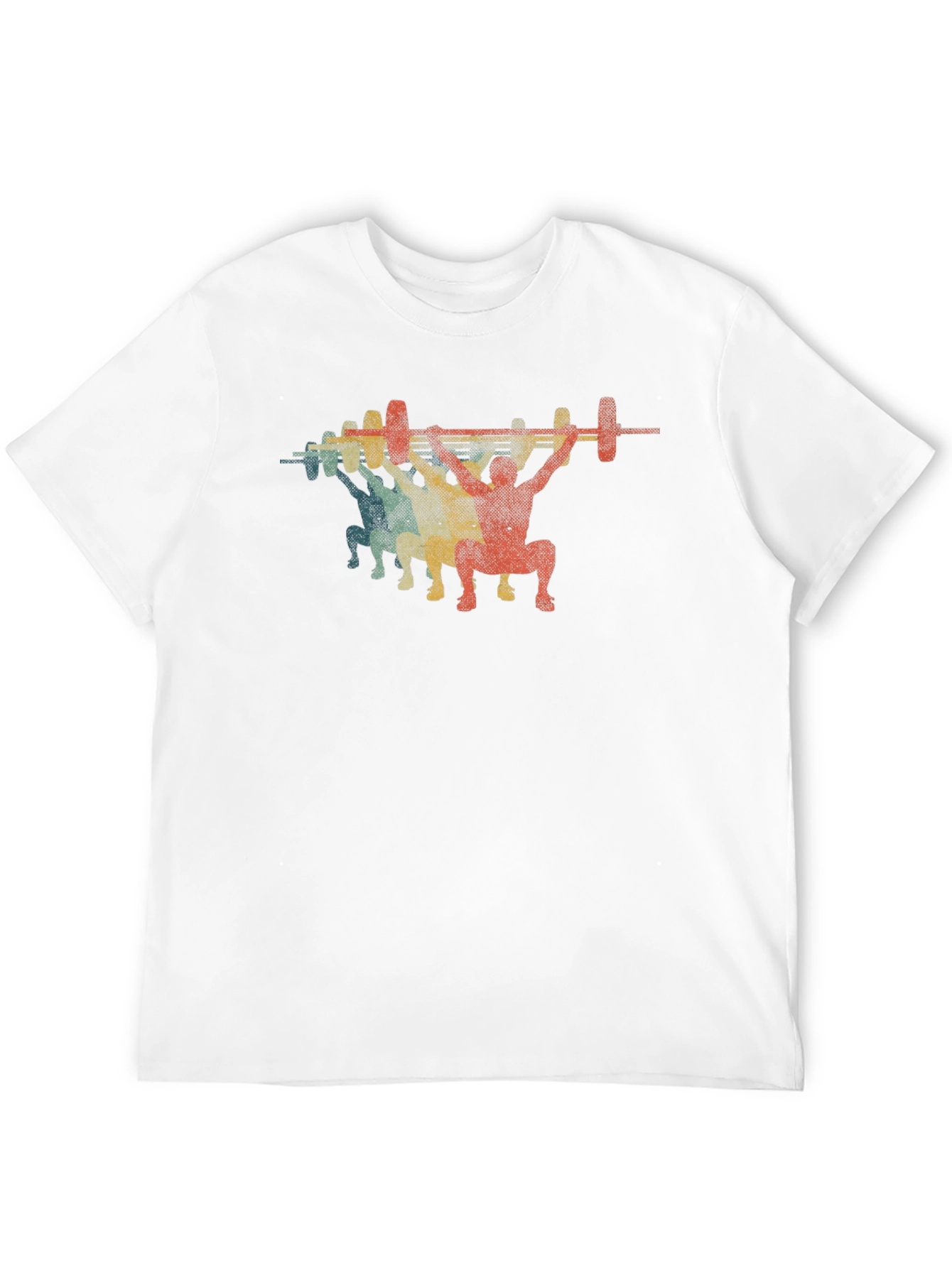 Retro Weightlifting T-Shirt - Black