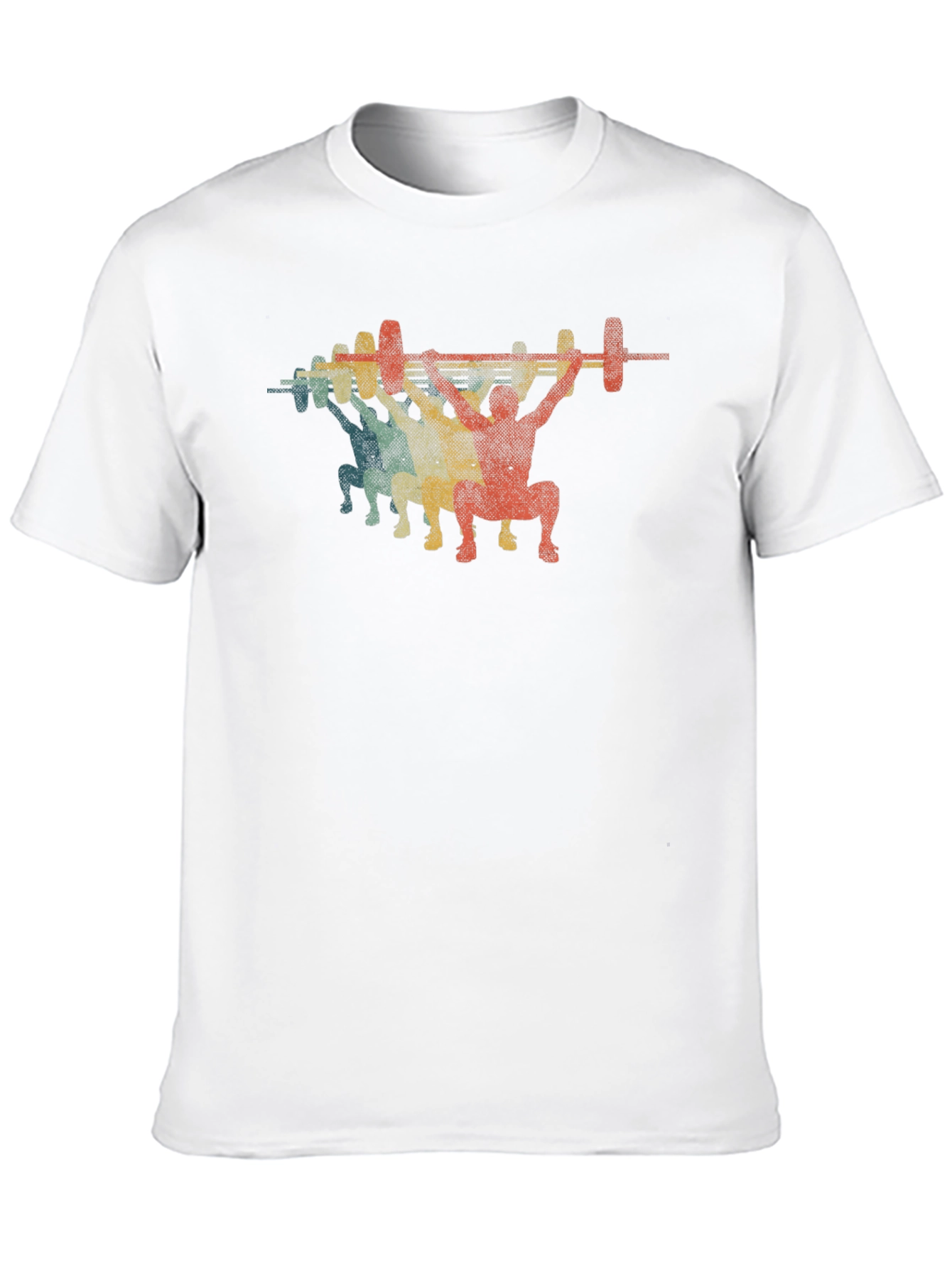 Retro Weightlifting T-Shirt - Black
