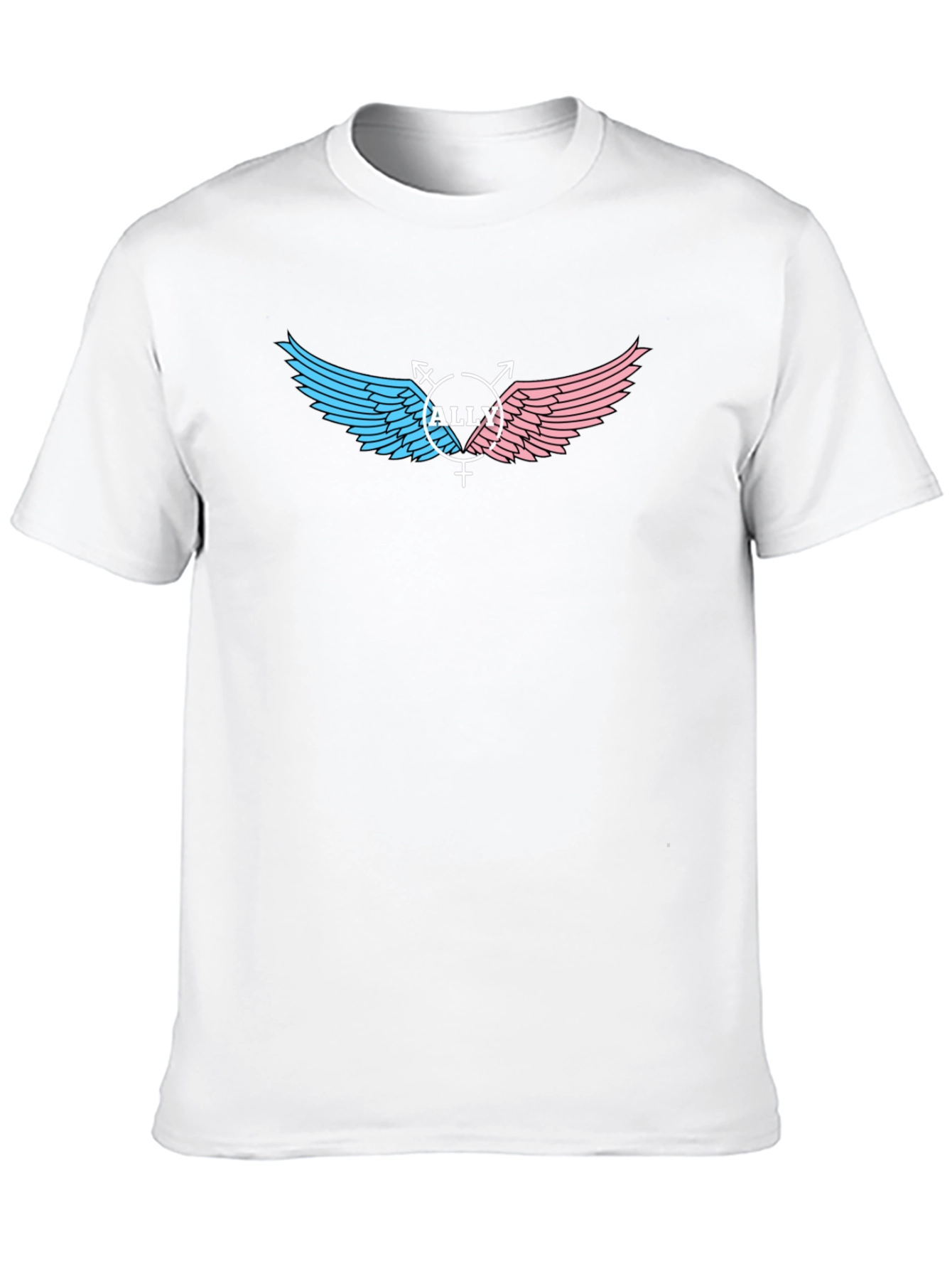 LGBTQ+ Ally Winged Pride T-Shirt