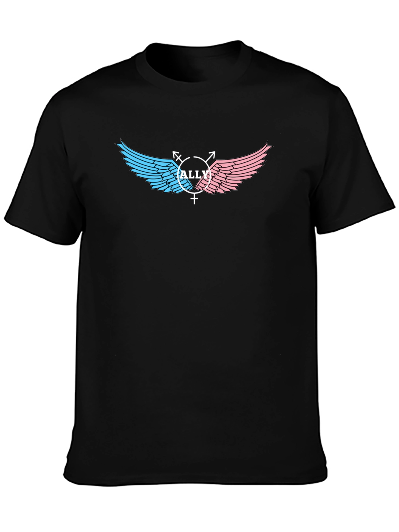 LGBTQ+ Ally Winged Pride T-Shirt