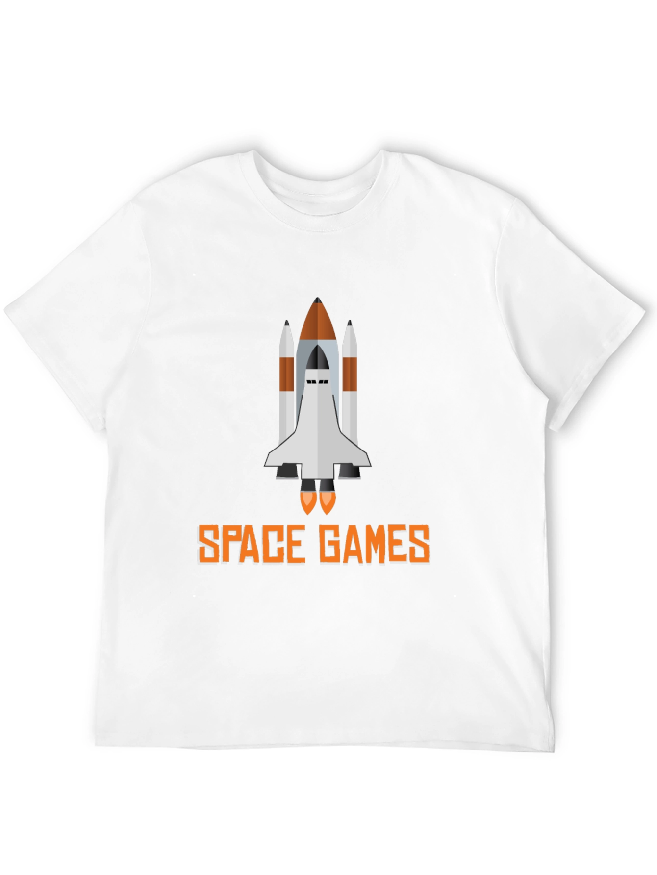 Space Games Graphic Tee - Black Casual T-Shirt