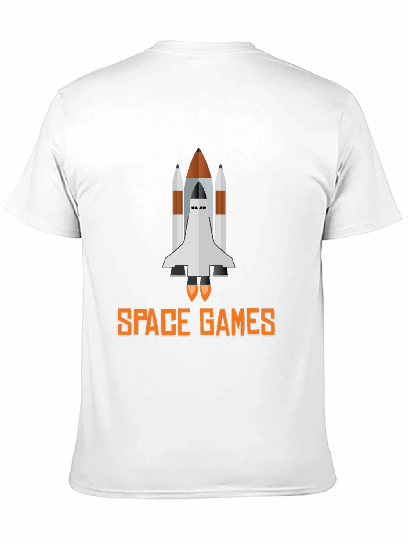 Space Games Graphic Tee - Black Casual T-Shirt
