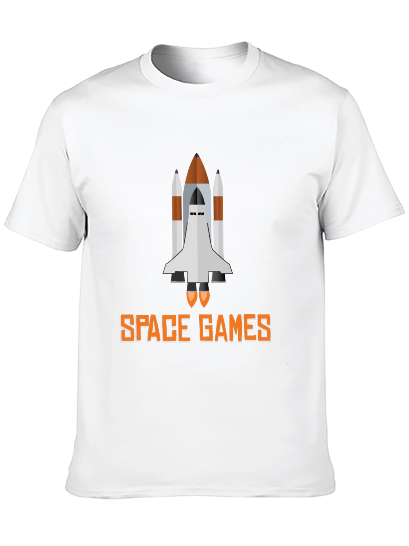 Space Games Graphic Tee - Black Casual T-Shirt