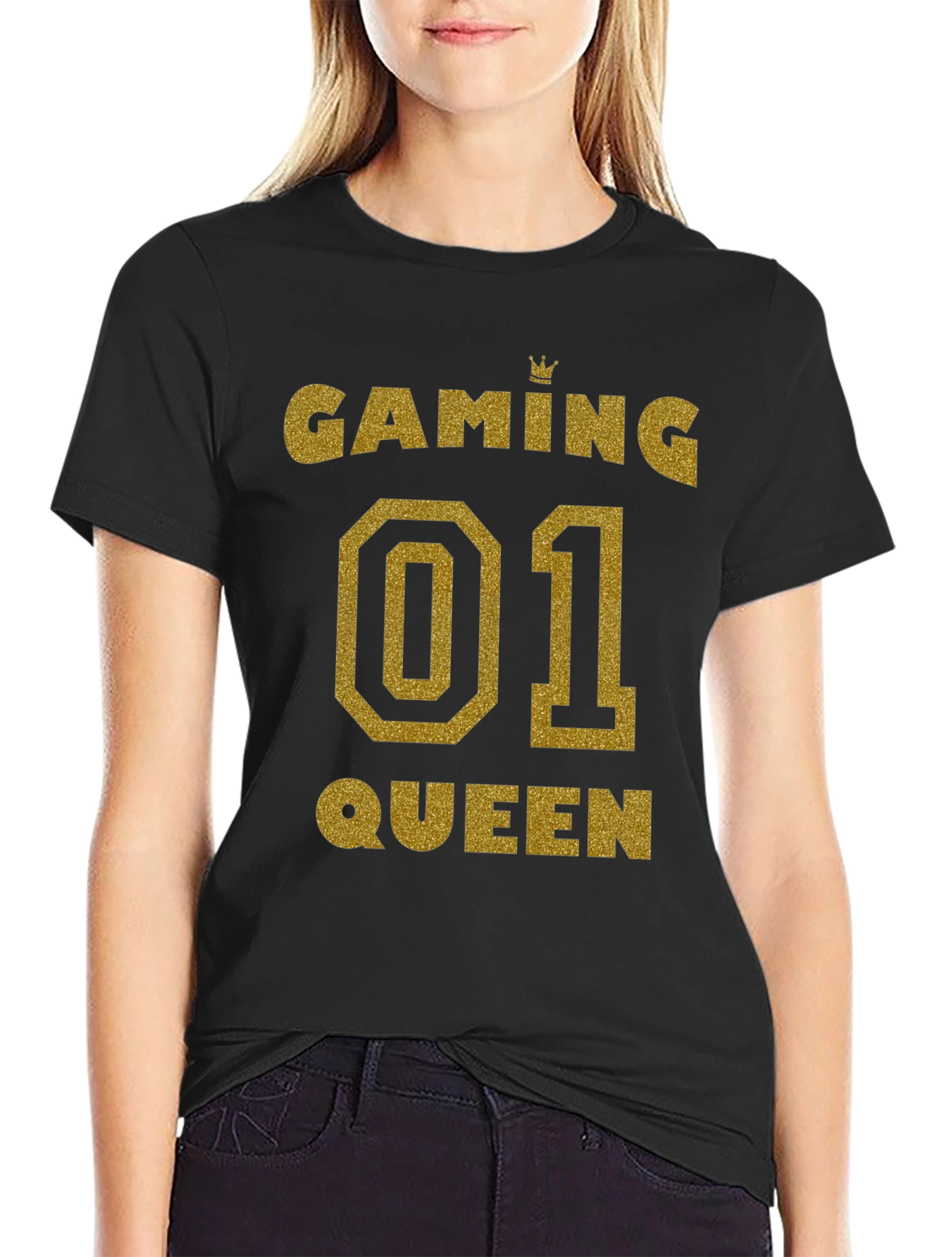 Gaming Queen 01 T-Shirt - Black