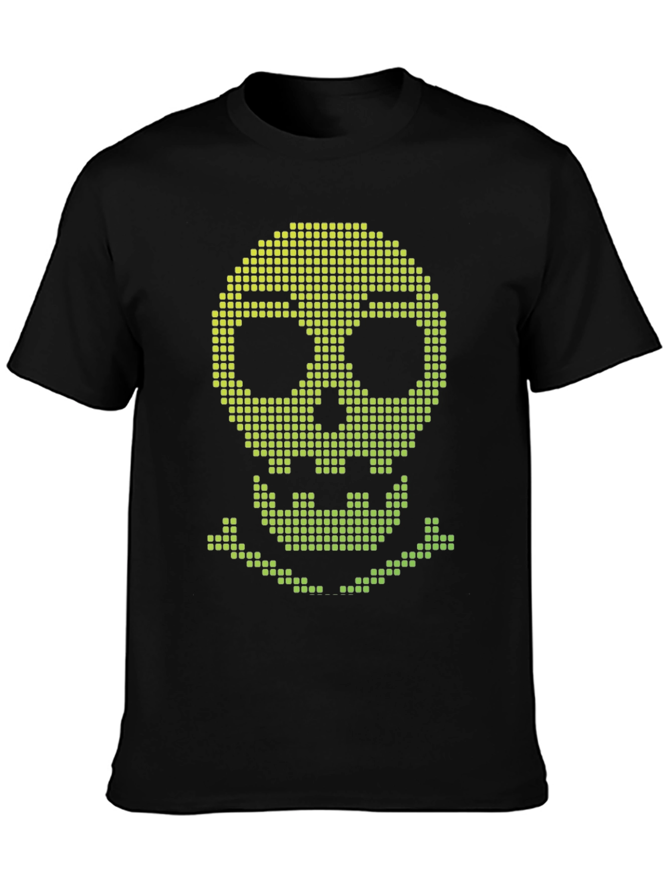 Pixel Skull Black T-Shirt