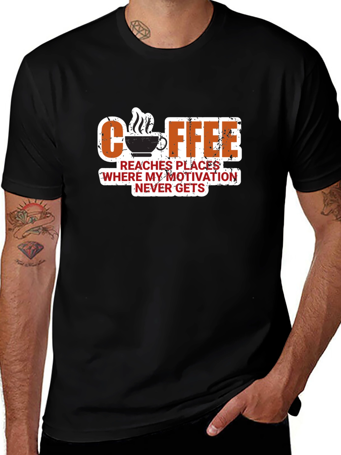 Coffee Motivation T-Shirt - Funny Slogan Tee