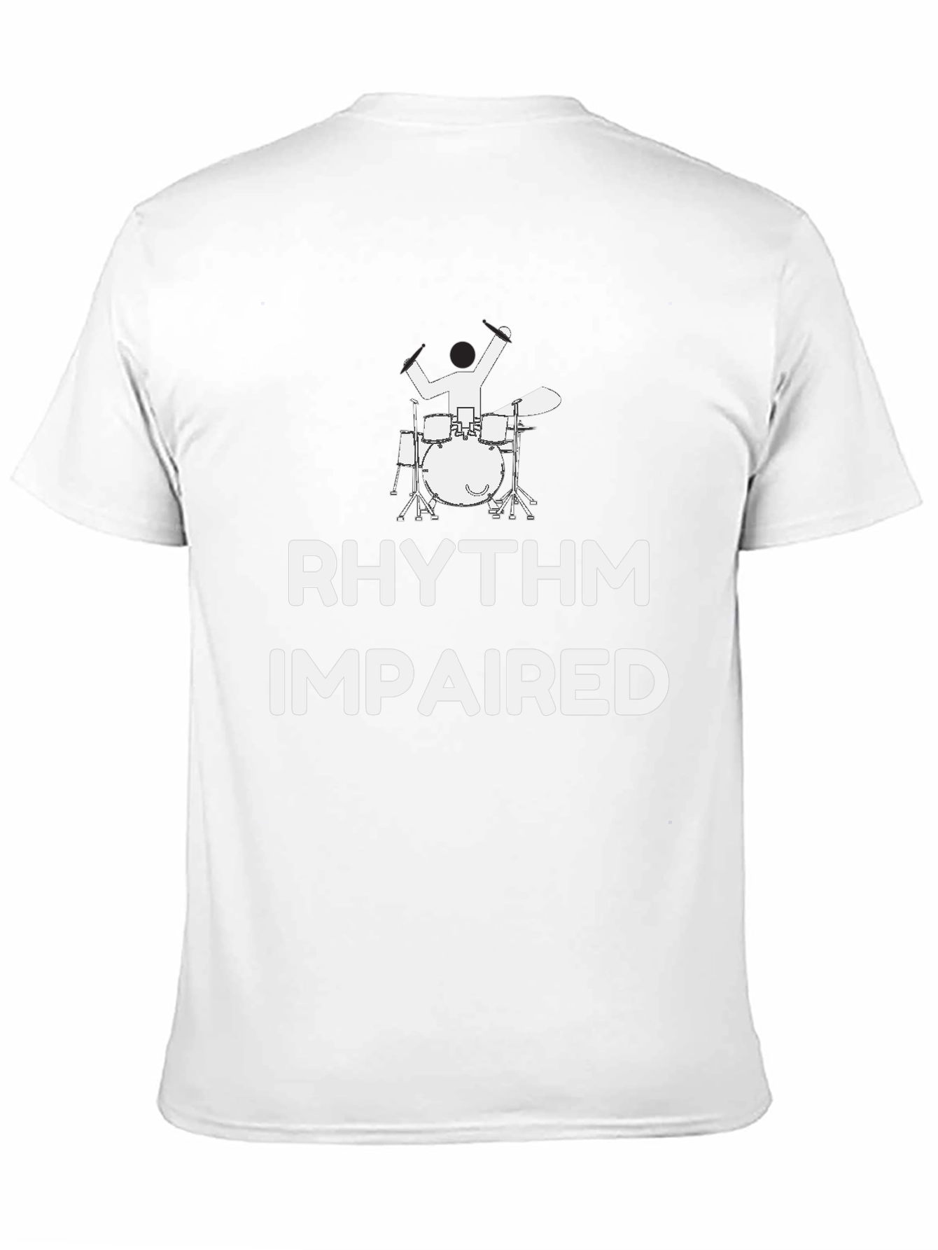 Rhythm Impaired Drummer Graphic Tee - Black