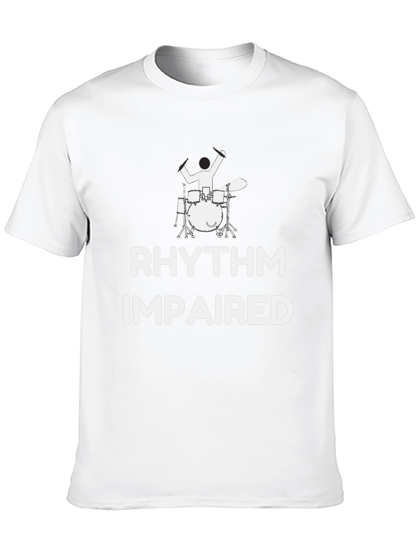 Rhythm Impaired Drummer Graphic Tee - Black