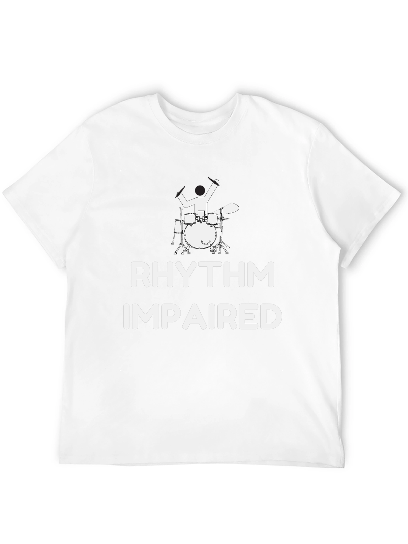 Rhythm Impaired Drummer Graphic Tee - Black