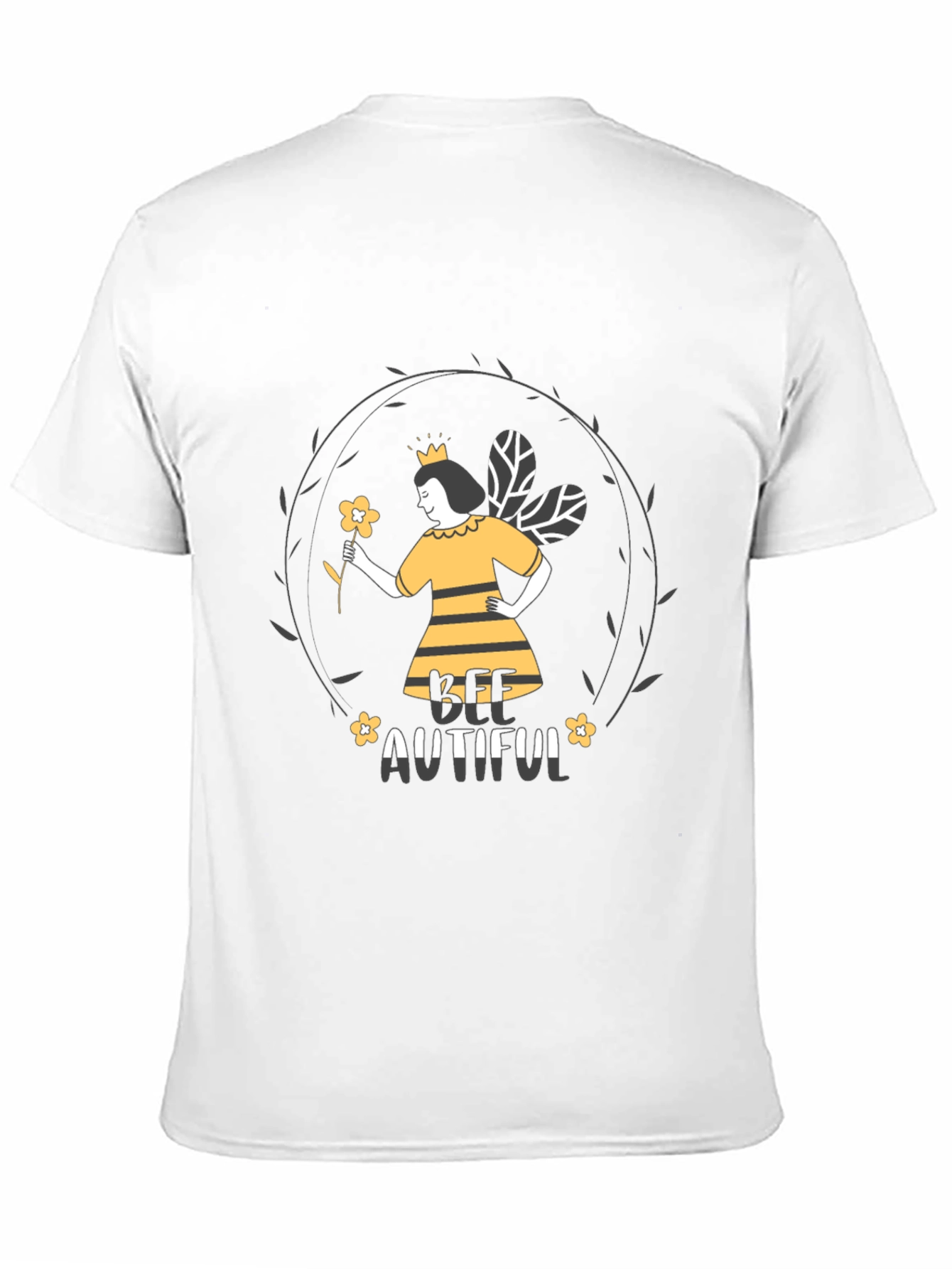 Bee-utiful Graphic Tee - Black Unisex T-Shirt