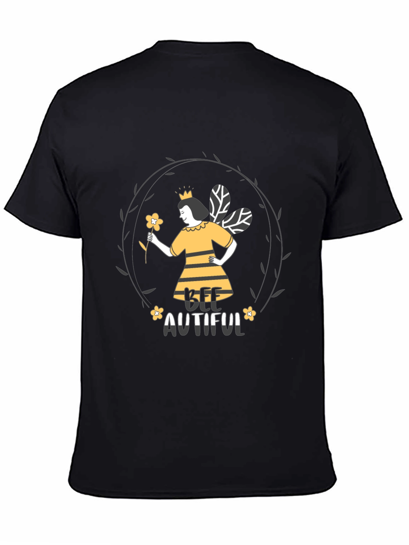 Bee-utiful Graphic Tee - Black Unisex T-Shirt