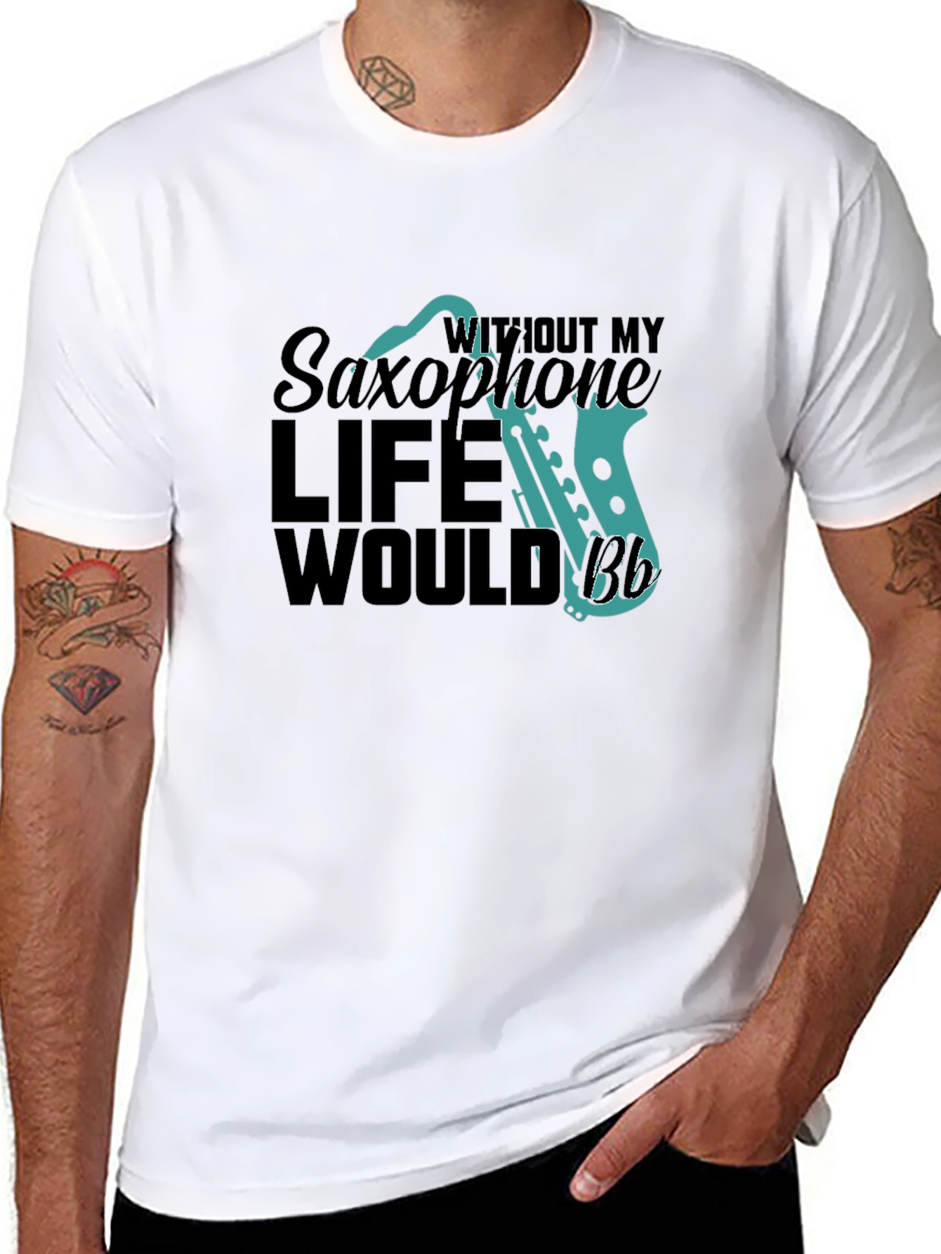 Saxophone Lovers T-Shirt - Musical Life Apparel