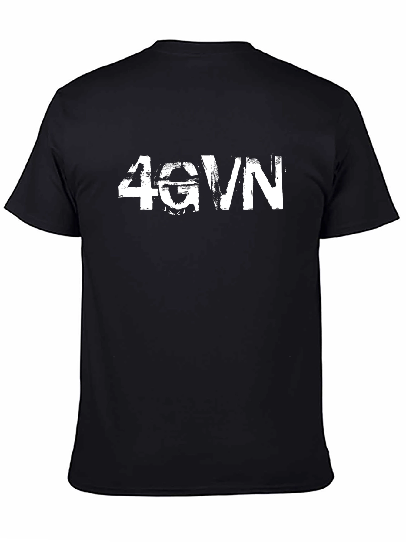 4GVN Graphic Tee - Distressed White Print
