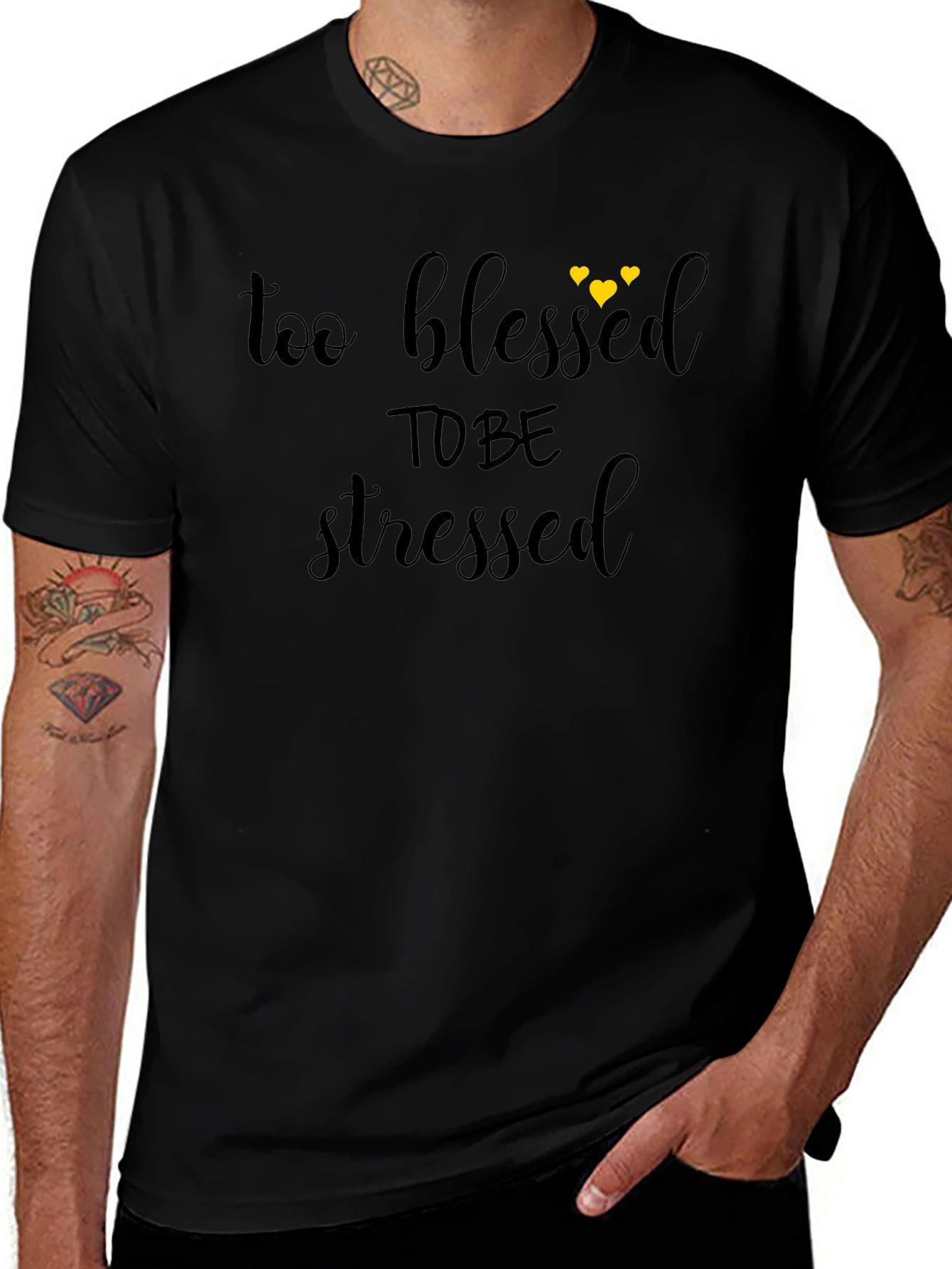 Too Blessed To Be Stressed Graphic Tee