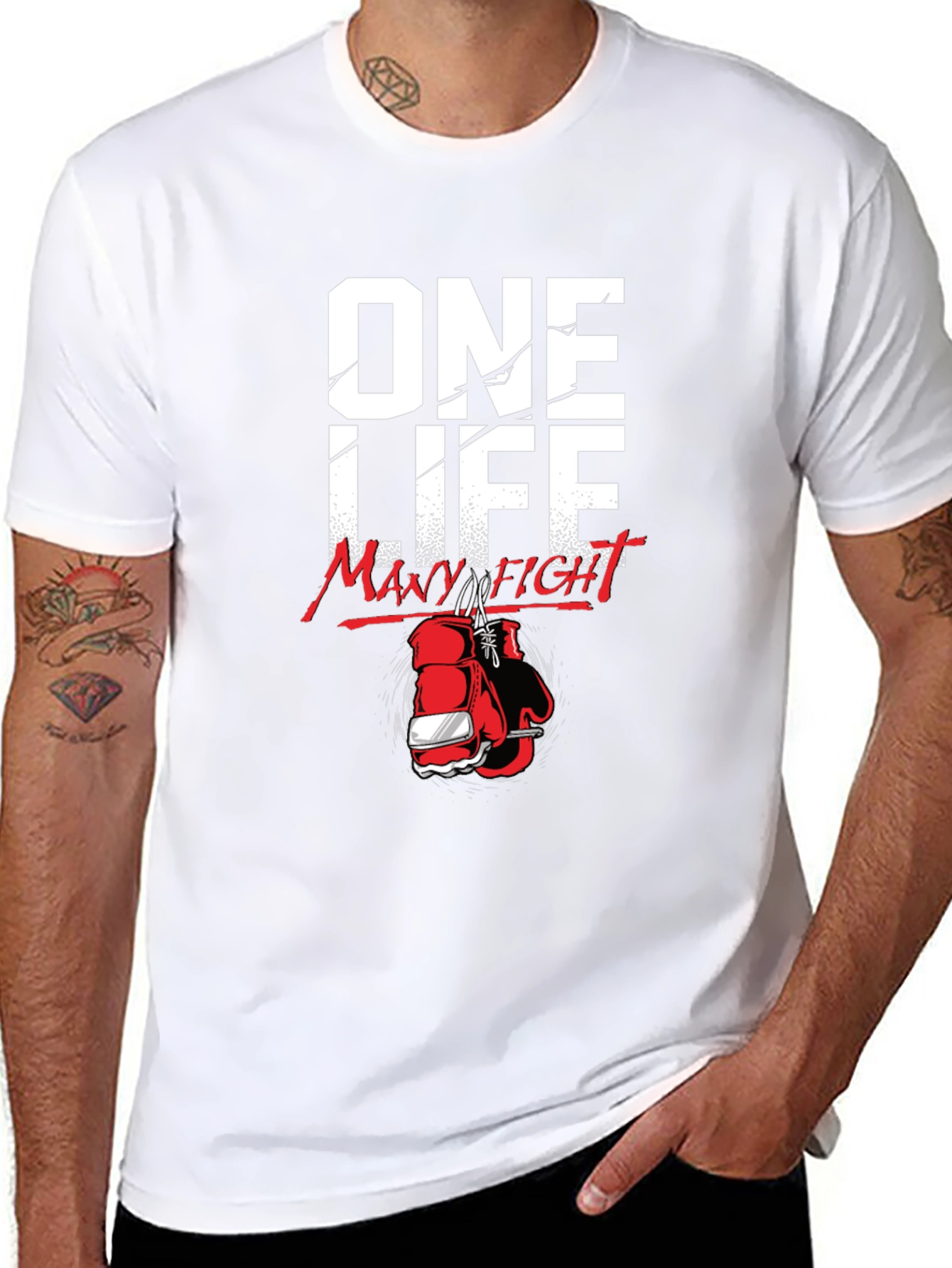 One Life Many Fights Graphic T-Shirt