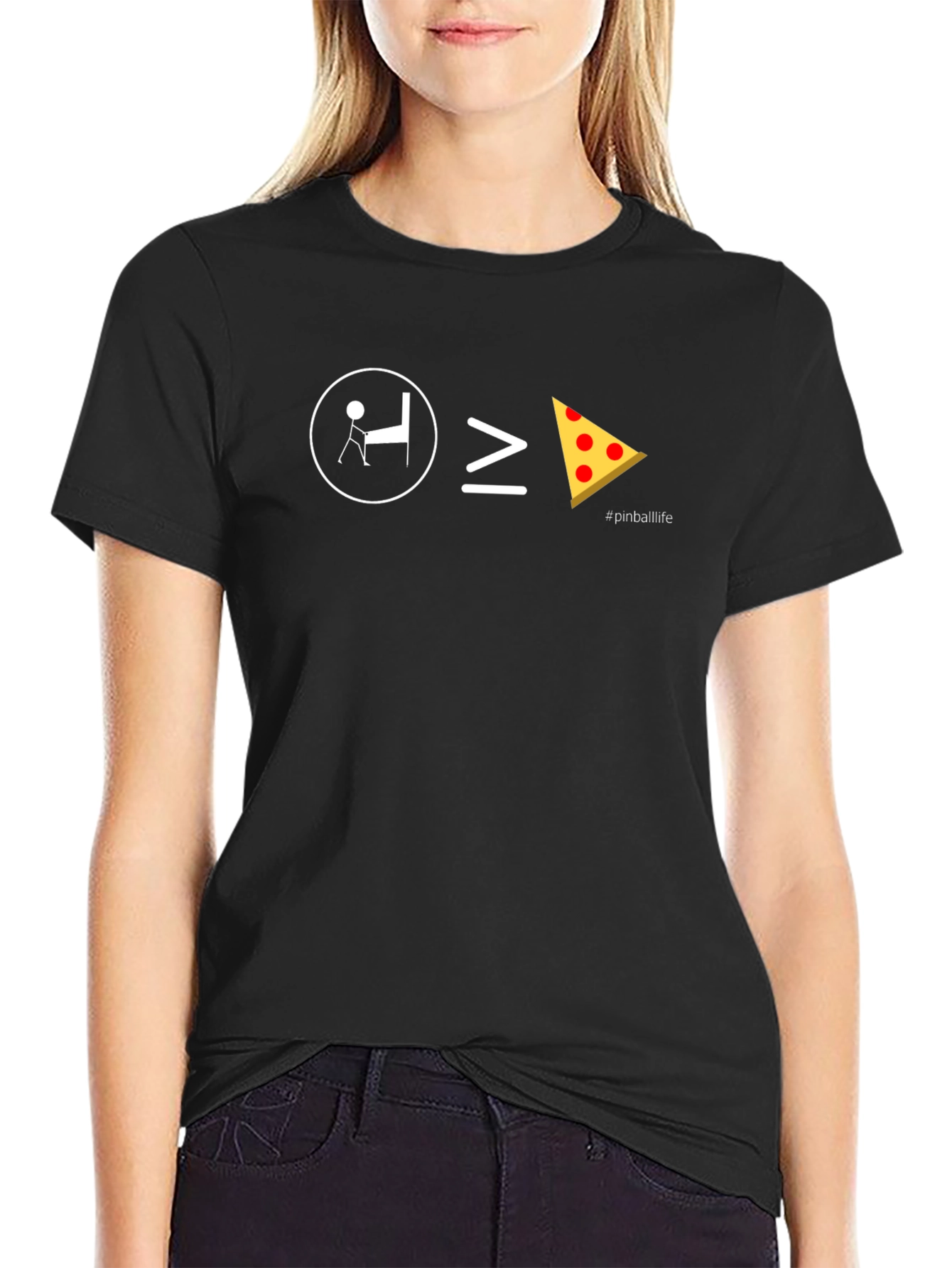 Pinball is Greater Than Pizza T-Shirt