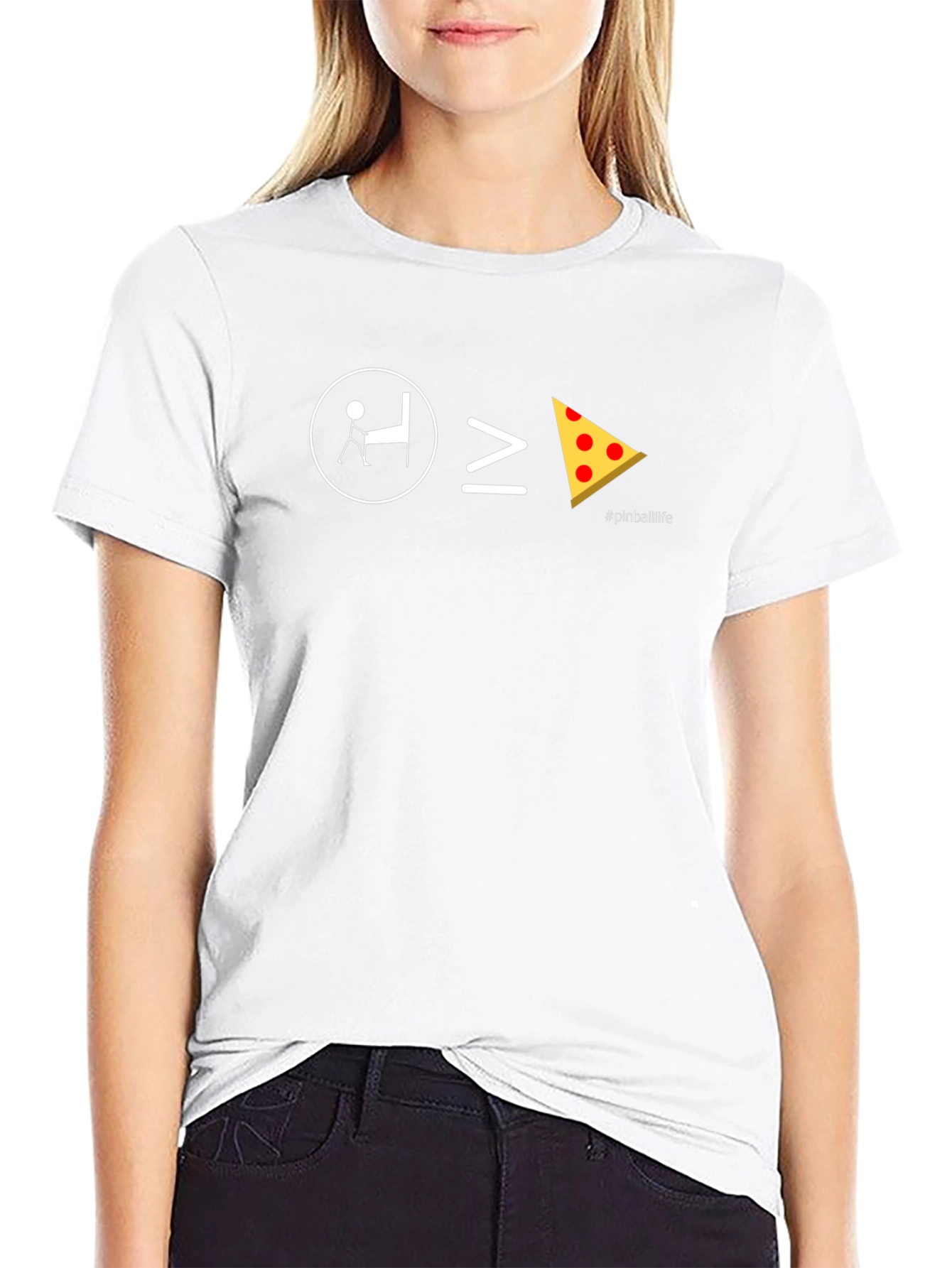 Pinball is Greater Than Pizza T-Shirt