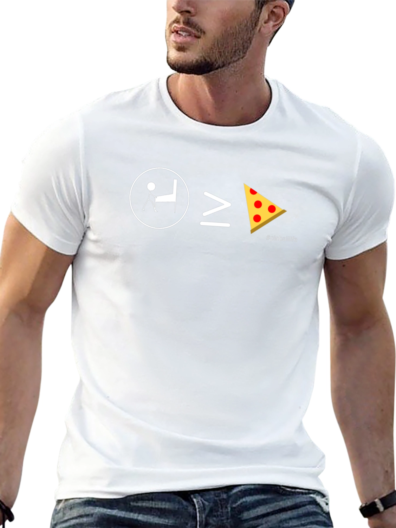 Pinball is Greater Than Pizza T-Shirt