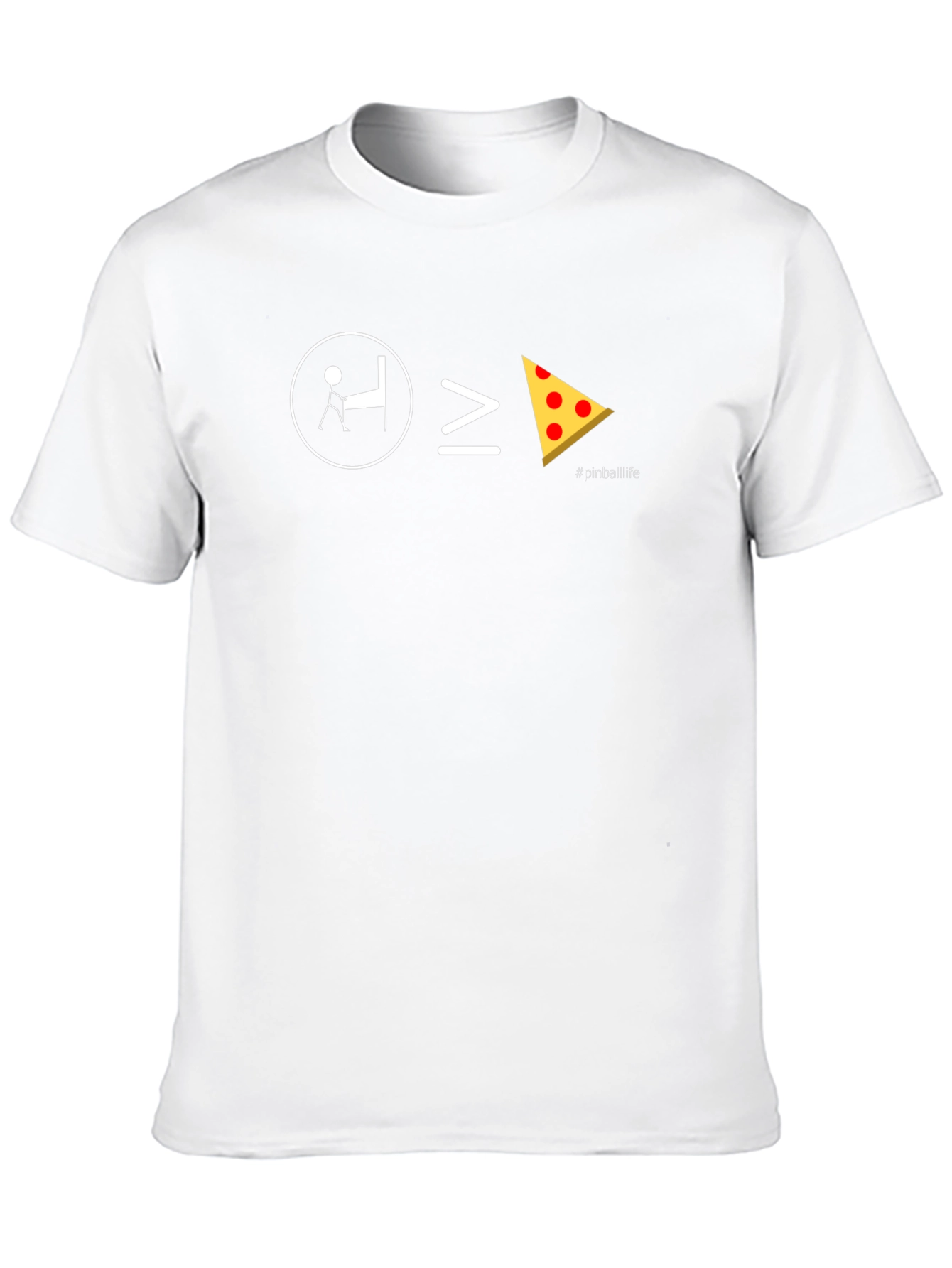 Pinball is Greater Than Pizza T-Shirt
