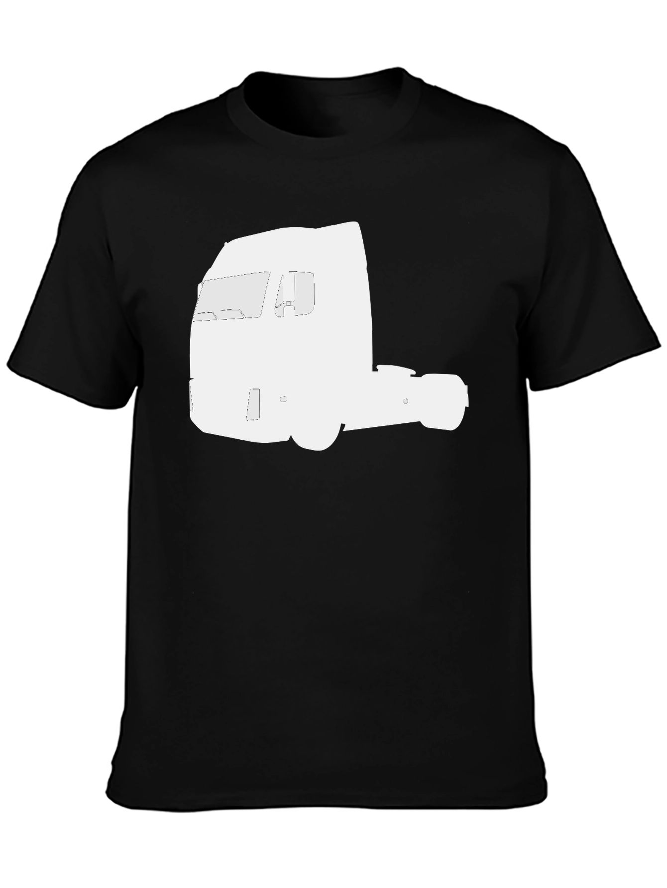 Truck Silhouette Graphic Tee - Black