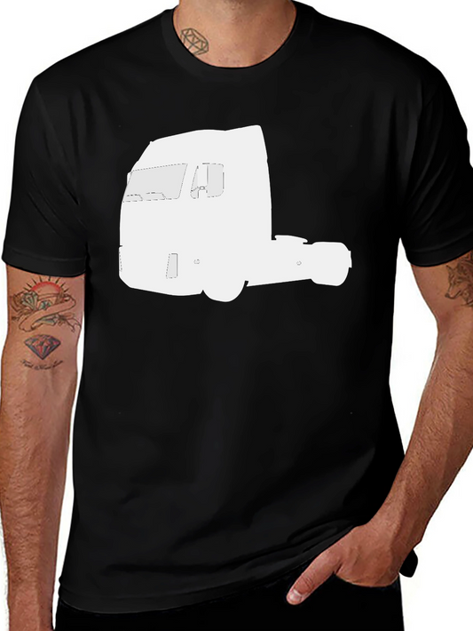 Truck Silhouette Graphic Tee - Black