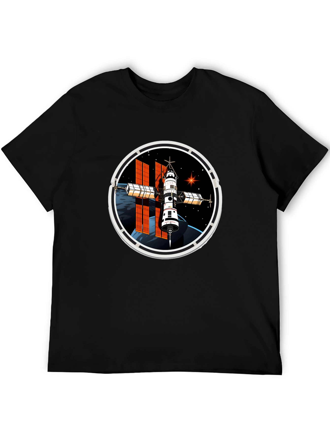 Space Station Graphic T-Shirt