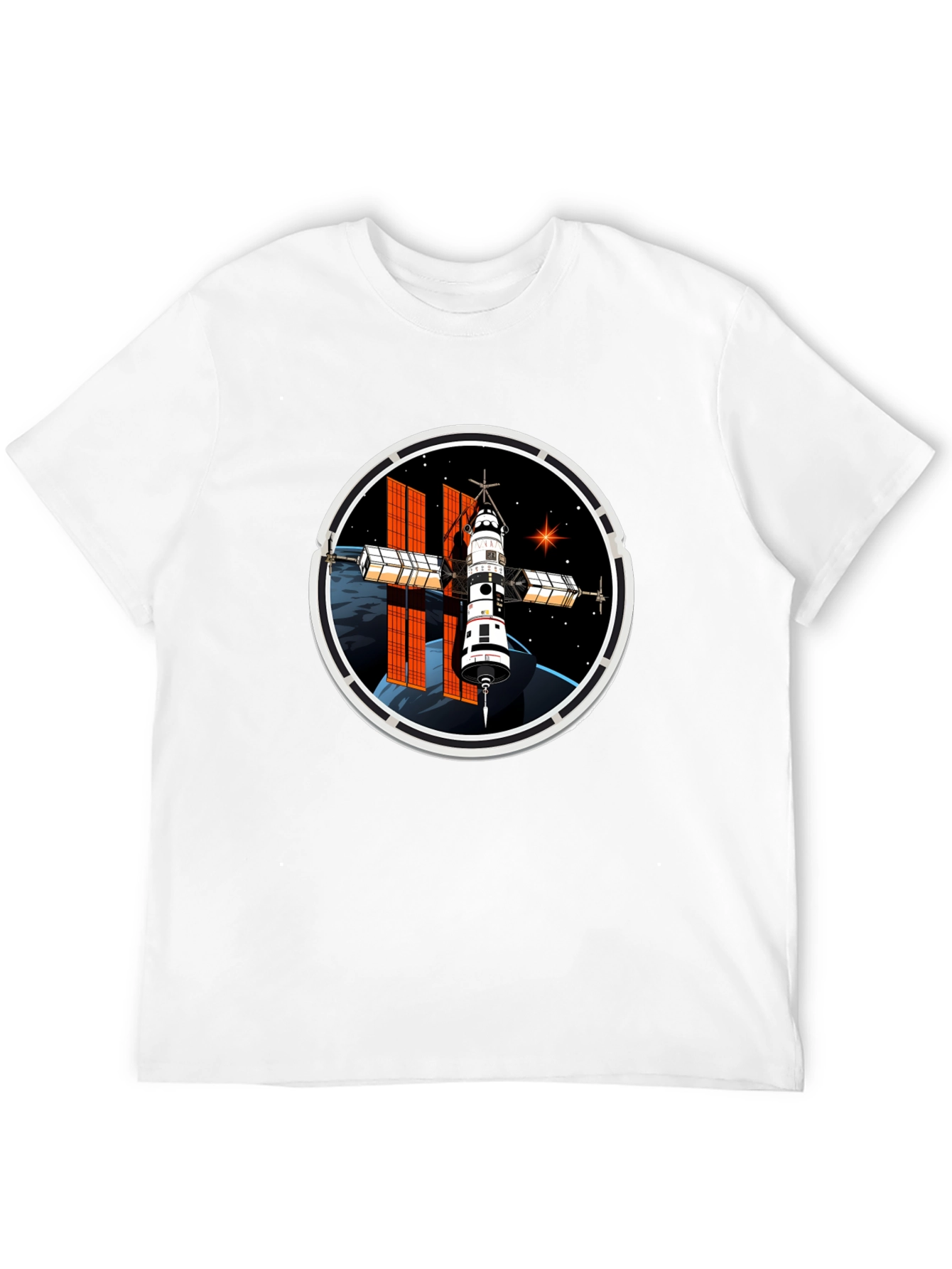 Space Station Graphic T-Shirt
