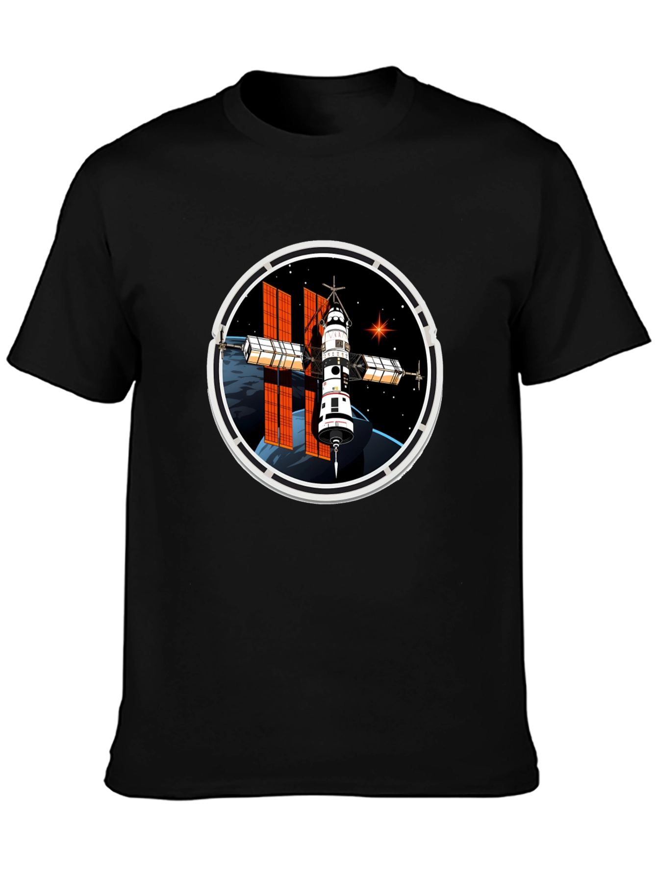 Space Station Graphic T-Shirt