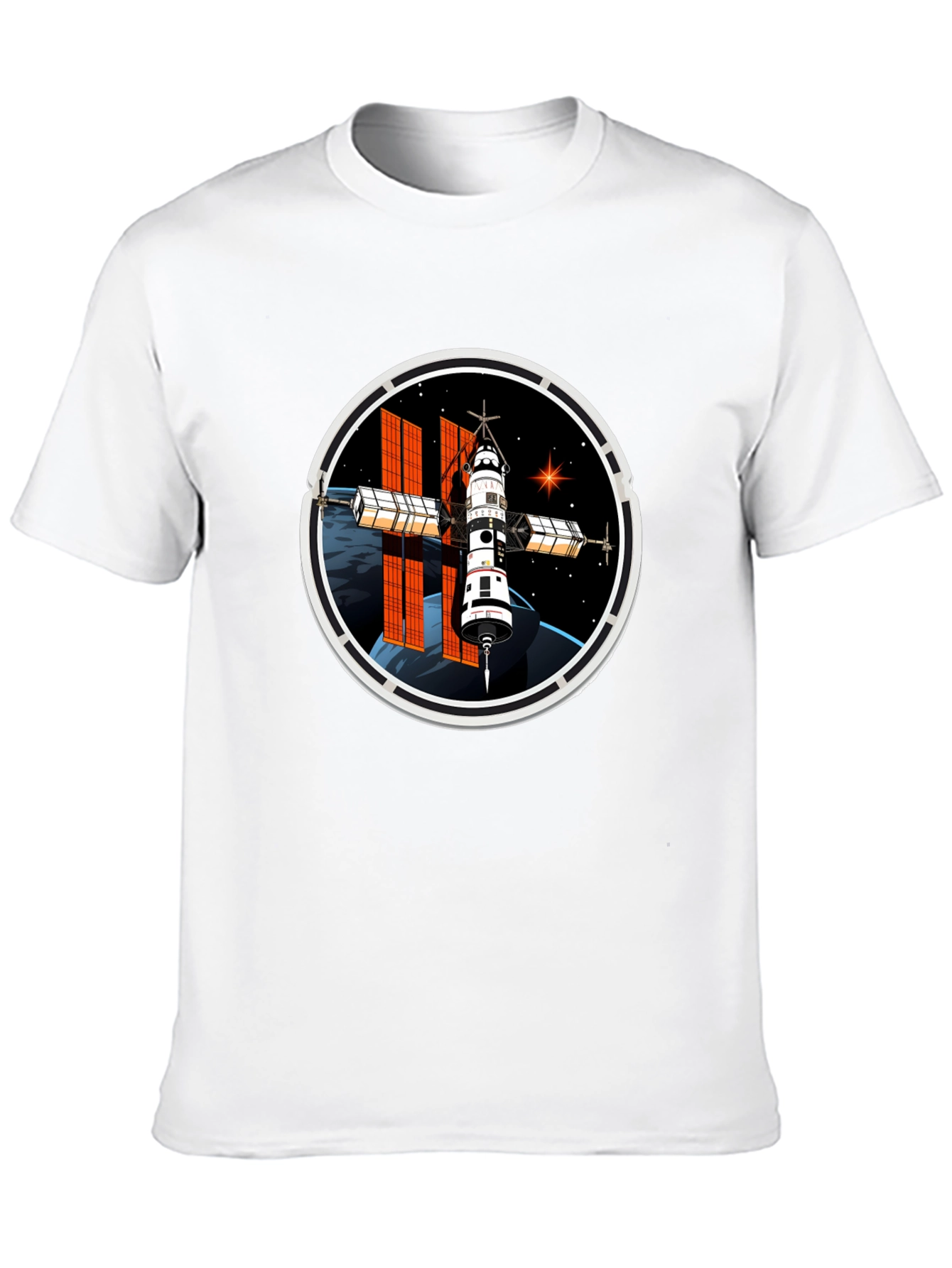 Space Station Graphic T-Shirt