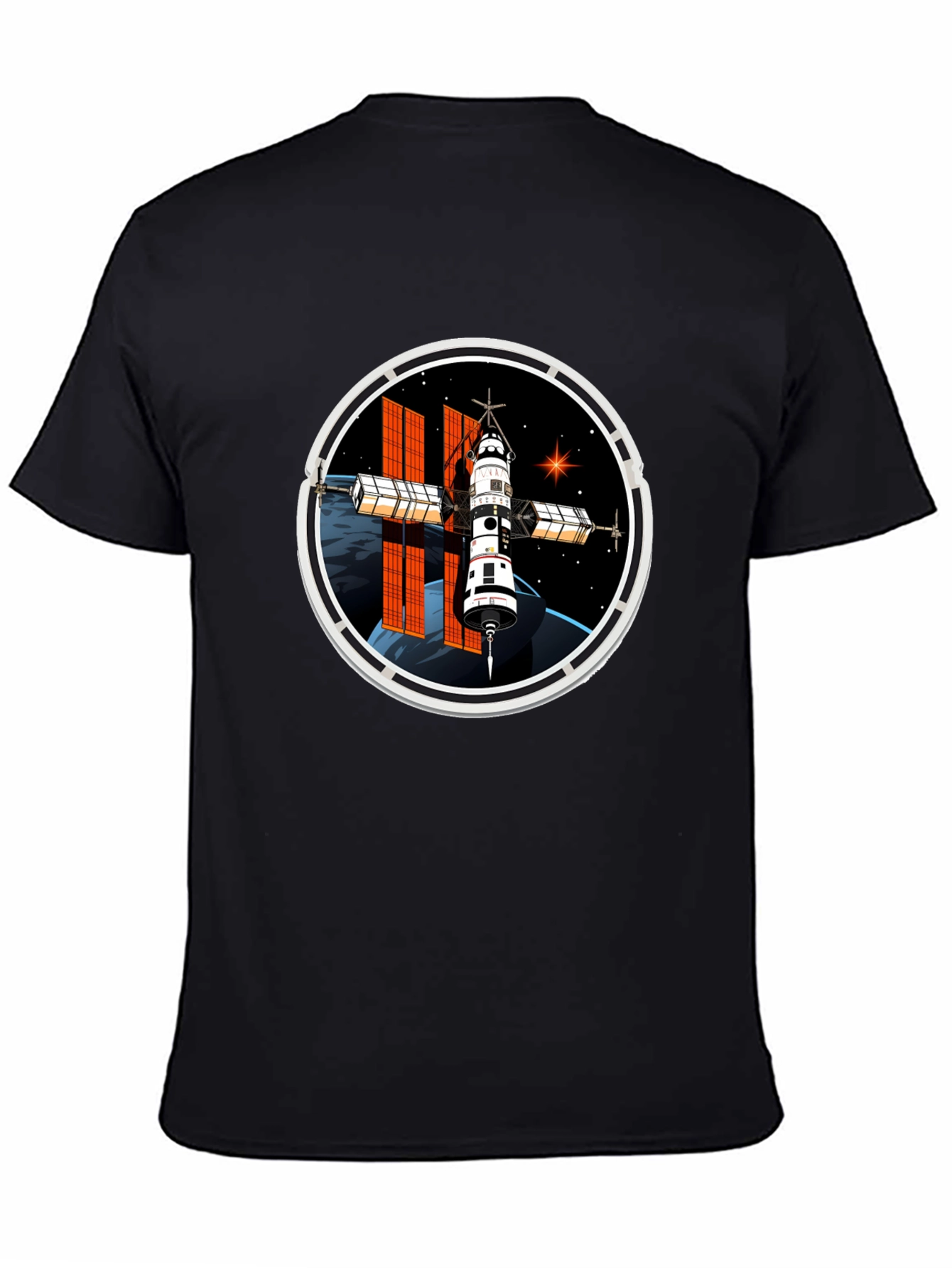 Space Station Graphic T-Shirt