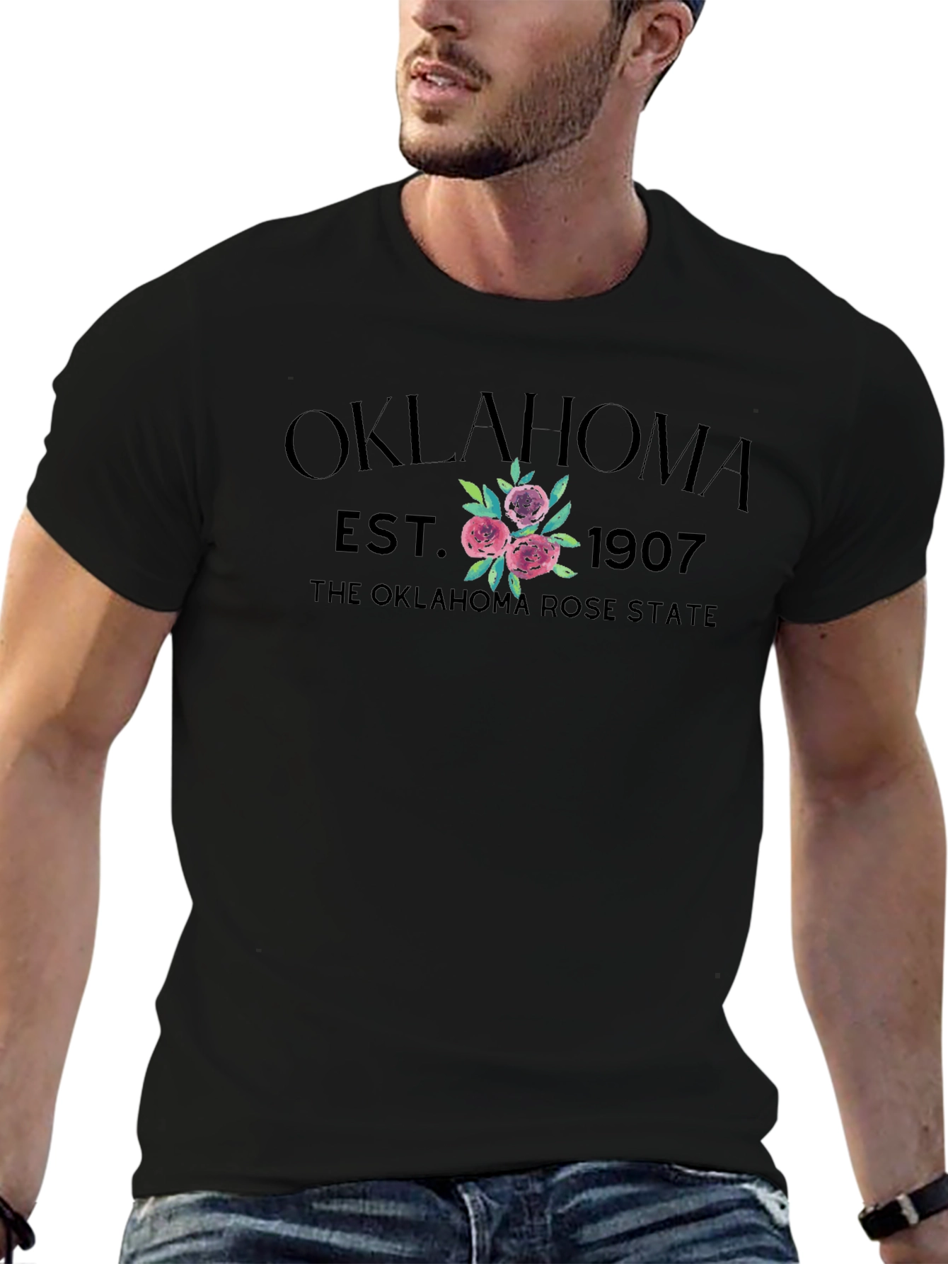 Oklahoma Rose State Est. 1907 Graphic T-Shirt