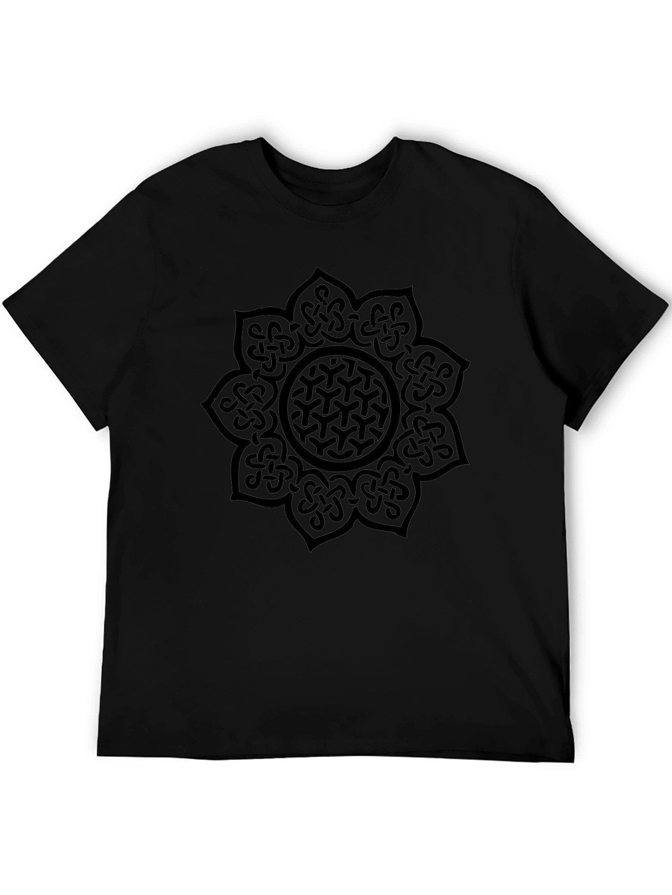 Celtic Knot Mandala Black T-Shirt
