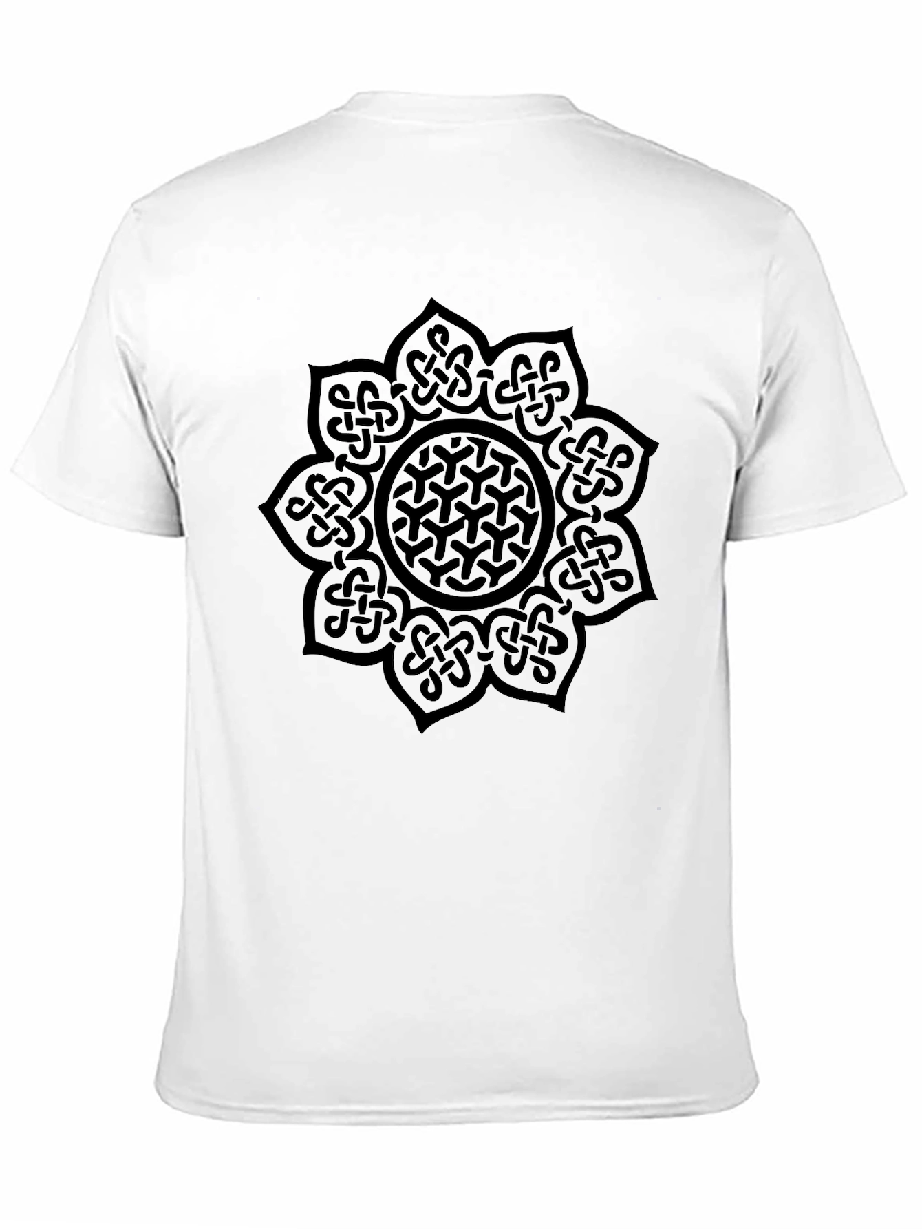 Celtic Knot Mandala Black T-Shirt