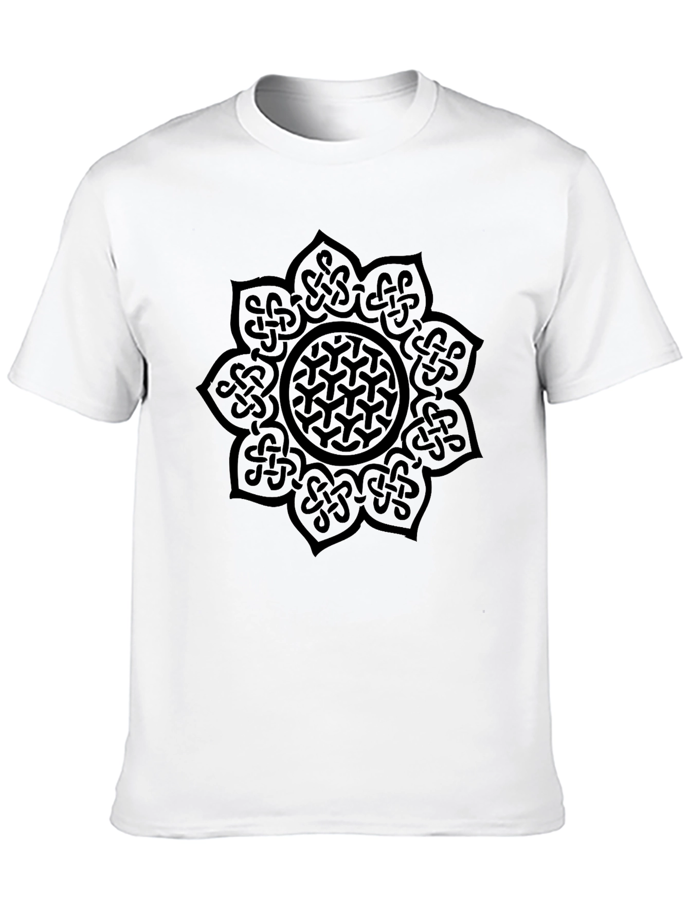 Celtic Knot Mandala Black T-Shirt