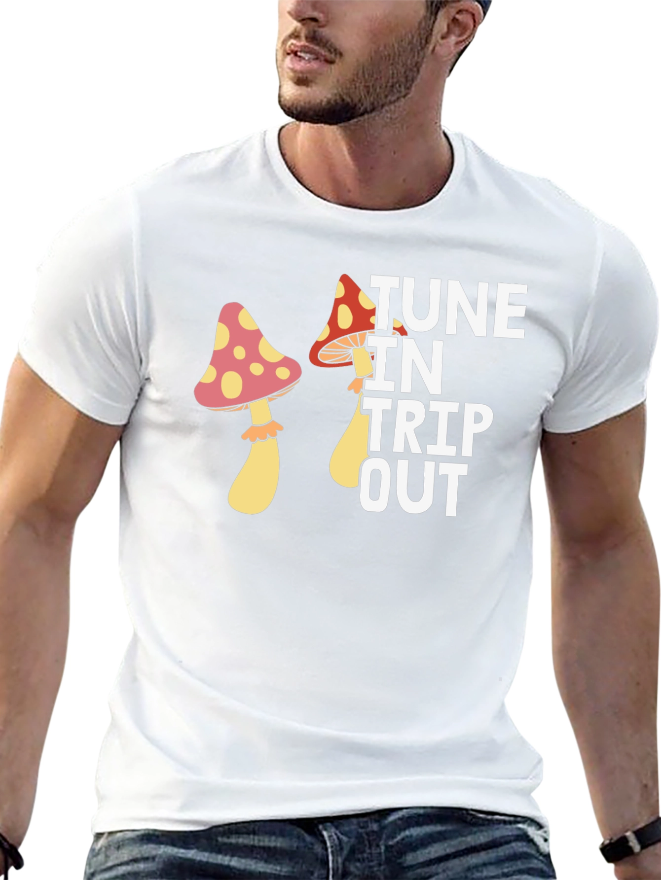 Tune In Trip Out Mushroom Graphic Tee