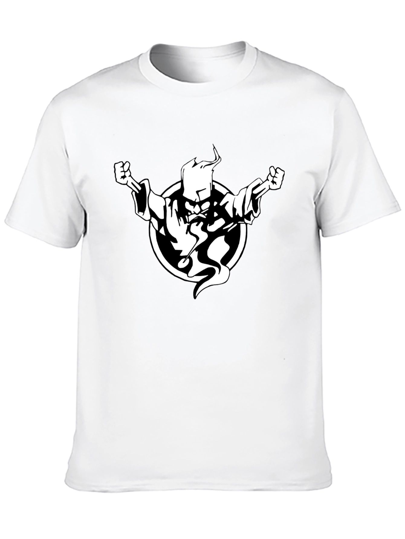 Wizard Graphic Black Tee - Casual Style