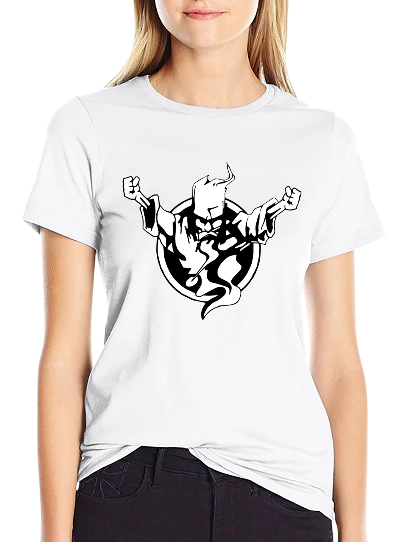 Wizard Graphic Black Tee - Casual Style