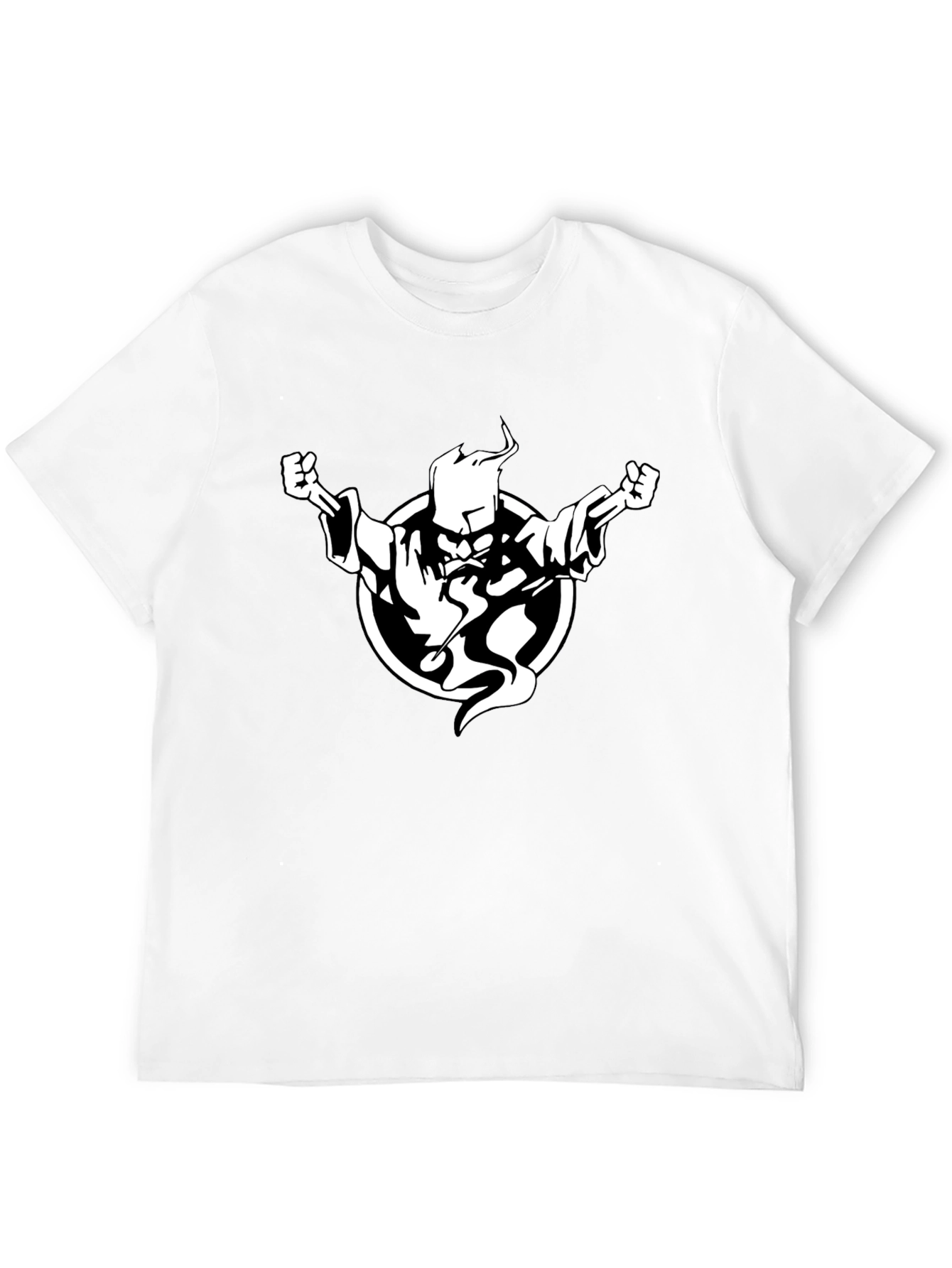 Wizard Graphic Black Tee - Casual Style