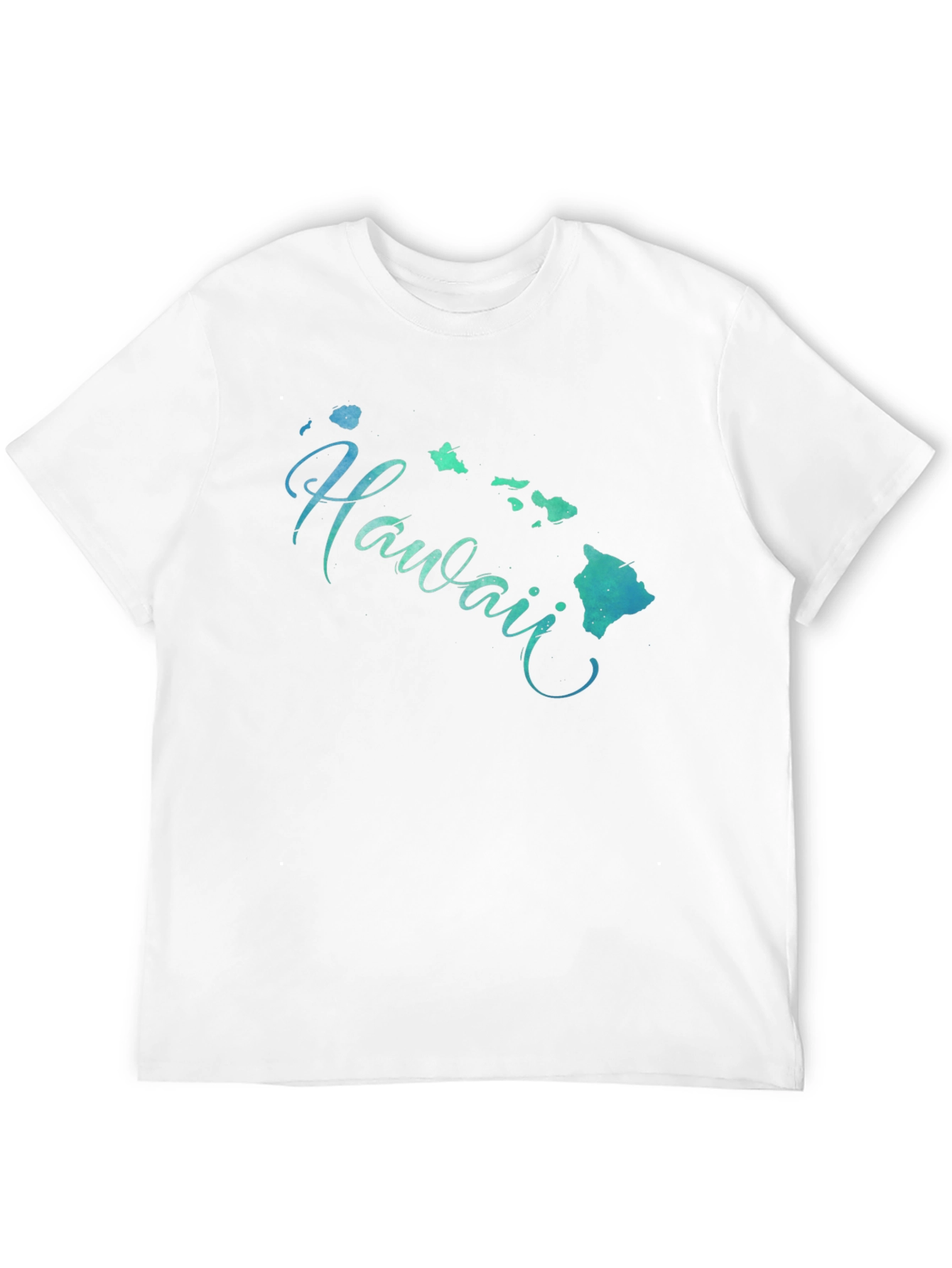 Hawaii Islands Graphic Black T-Shirt