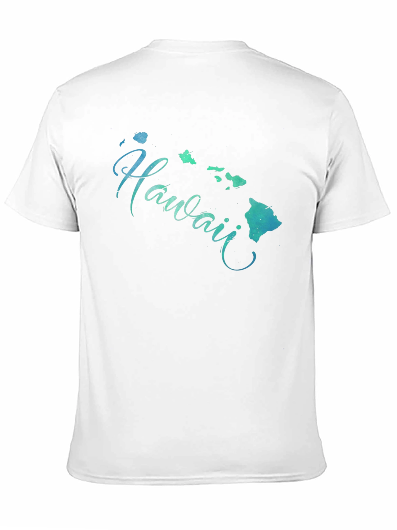 Hawaii Islands Graphic Black T-Shirt