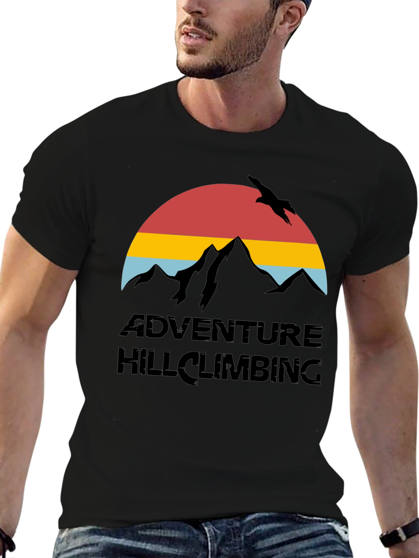 Adventure Hill Climbing T-Shirt - Mountain Graphic Tee