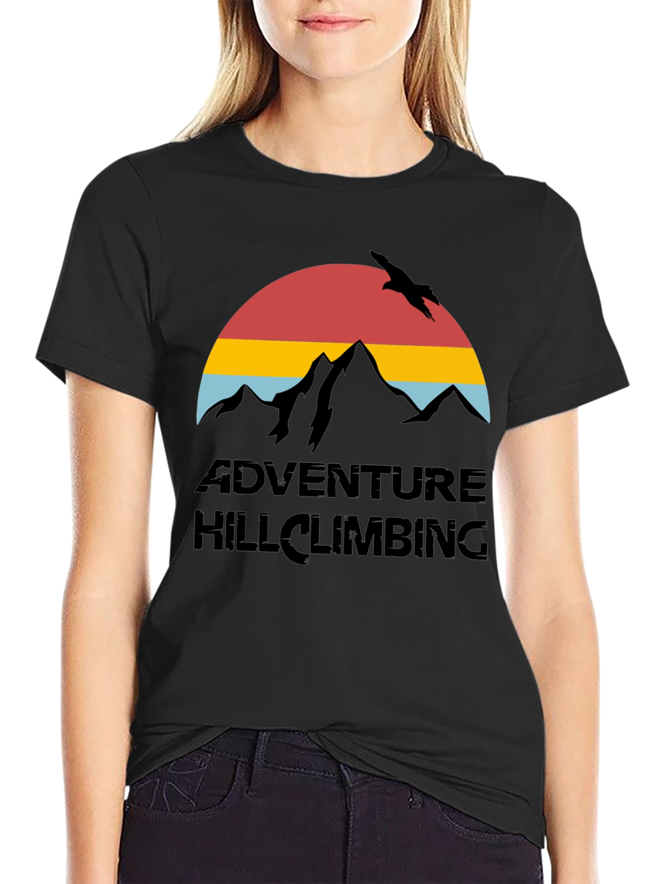 Adventure Hill Climbing T-Shirt - Mountain Graphic Tee