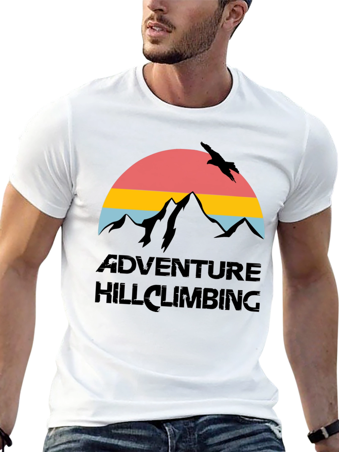Adventure Hill Climbing T-Shirt - Mountain Graphic Tee