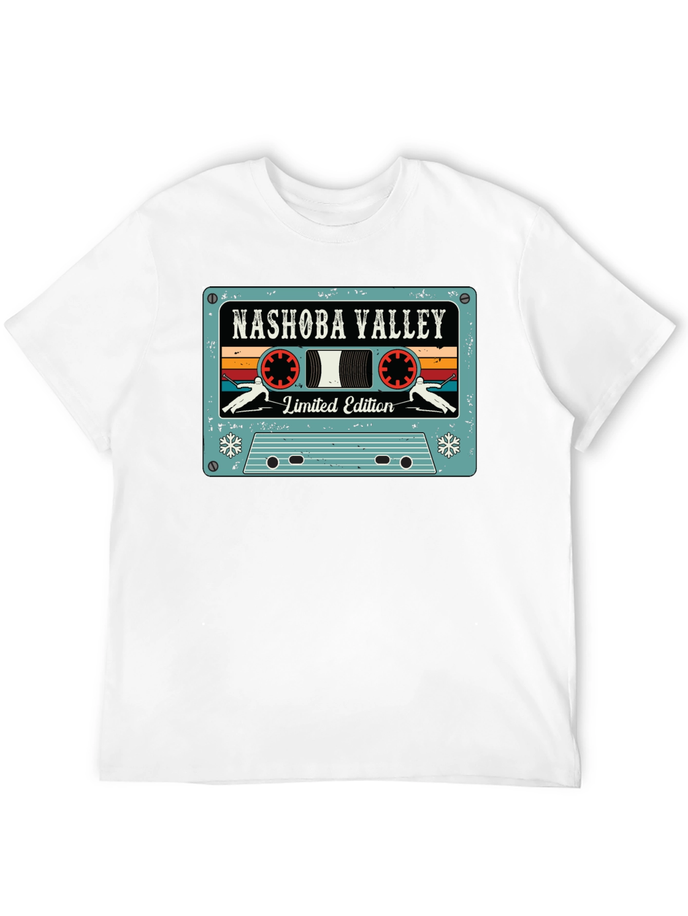 Nashoba Valley Ski Cassette Tape Black T-Shirt