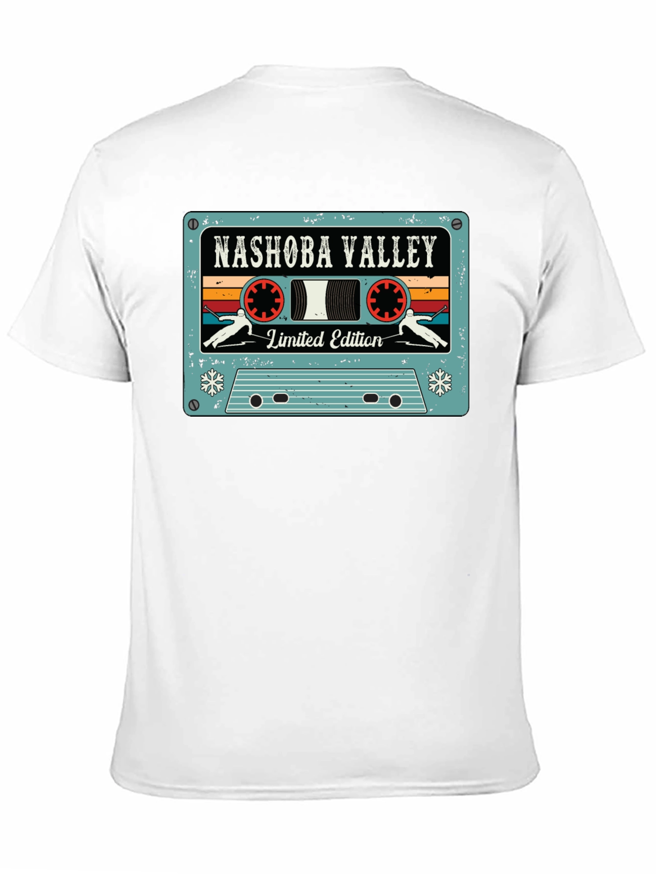 Nashoba Valley Ski Cassette Tape Black T-Shirt