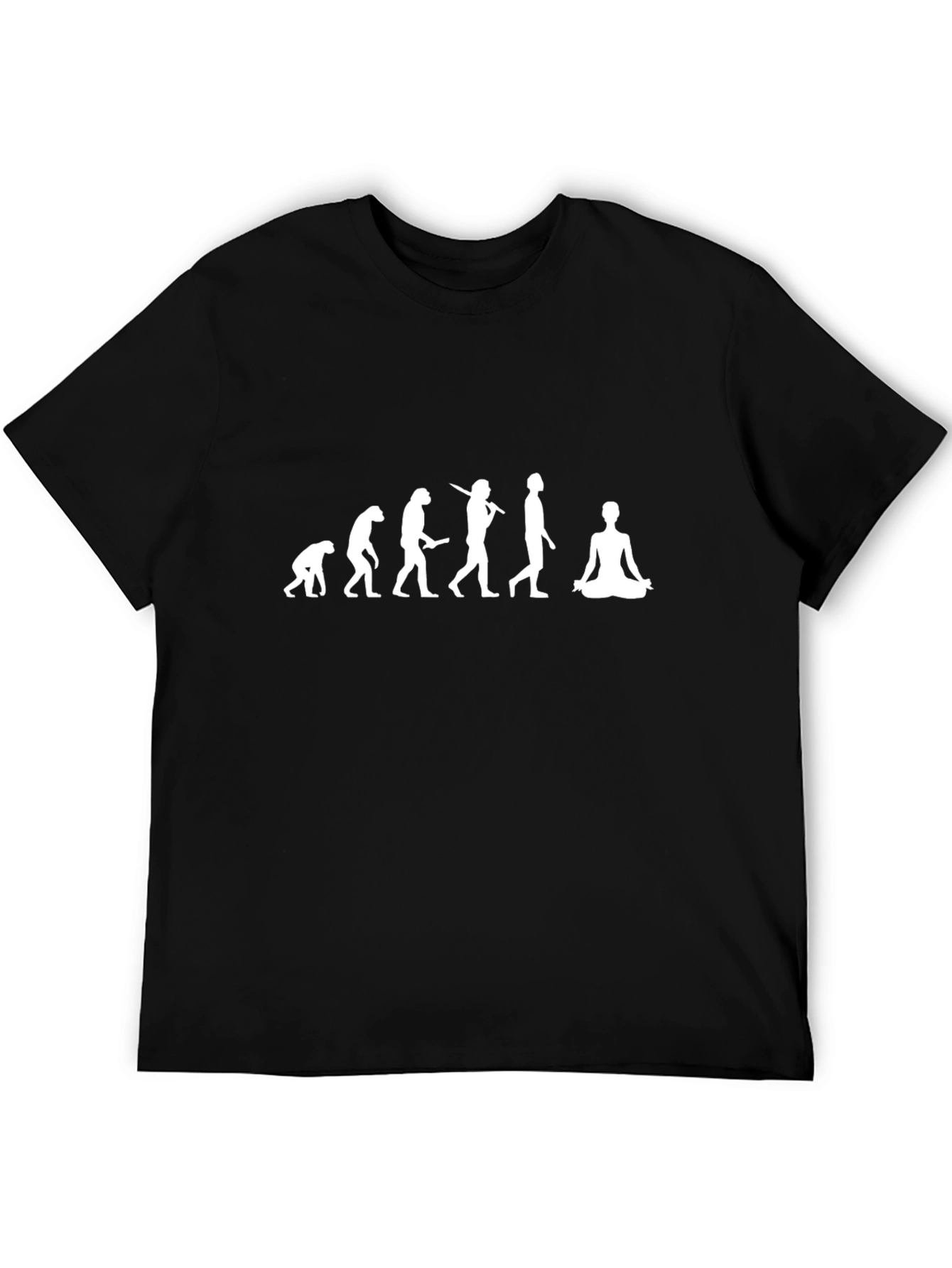 Evolution Yoga Graphic T-Shirt - Black