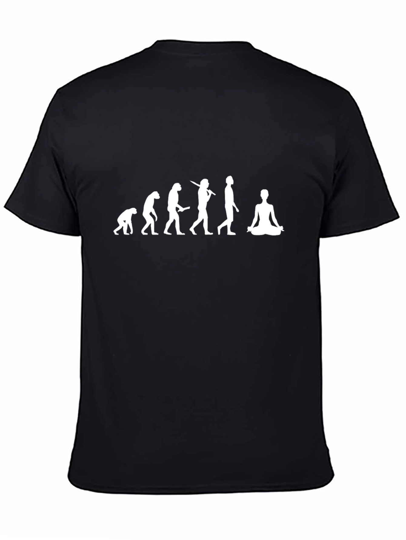 Evolution Yoga Graphic T-Shirt - Black